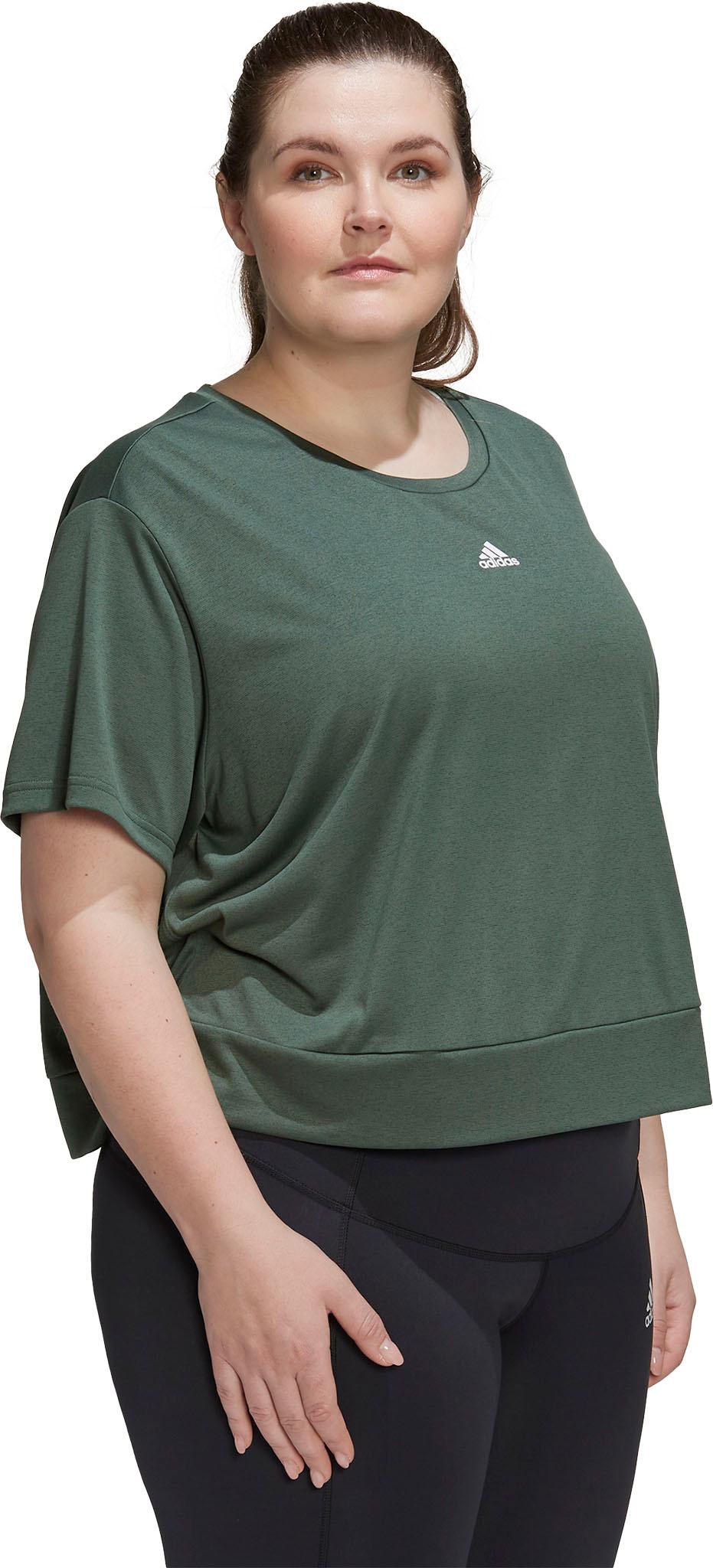 Product gallery image number 6 for product AEROREADY Studio Plus Size Loose Crop T-Shirt - Women's