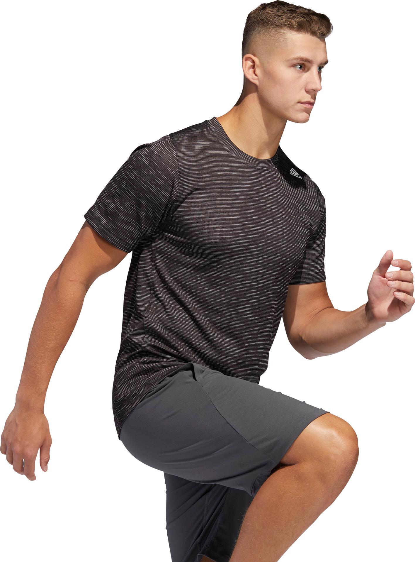 Product gallery image number 4 for product FreeLift Tech Fitted Striped Heathered Tee - Men's