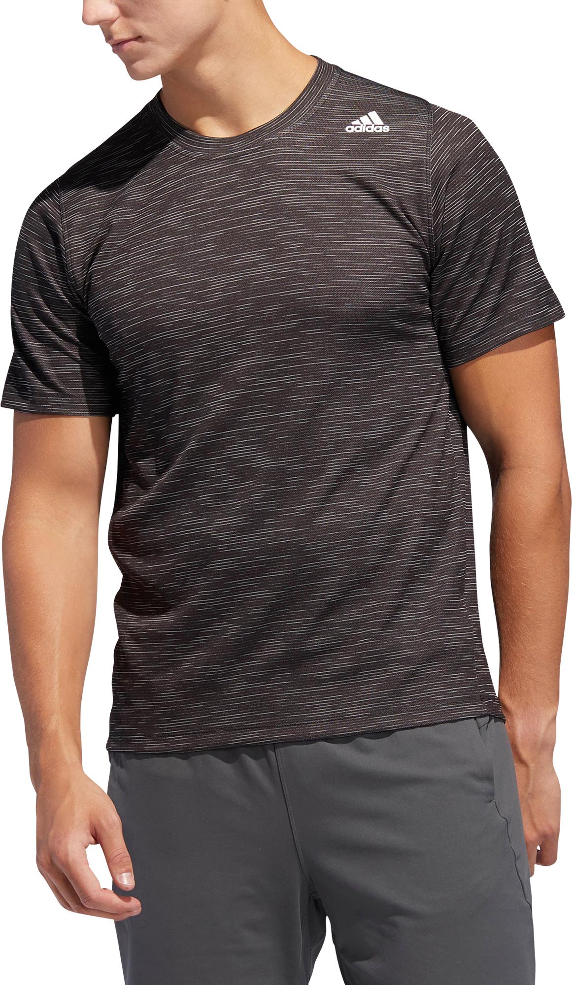 Product gallery image number 1 for product FreeLift Tech Fitted Striped Heathered Tee - Men's