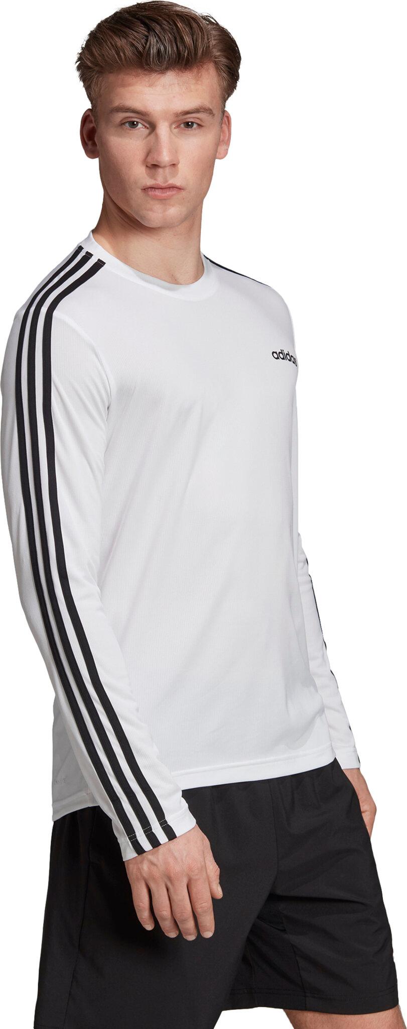 Product gallery image number 9 for product Designed 2 Move Climalite 3 Stripes Long Sleeve Tee - Men's