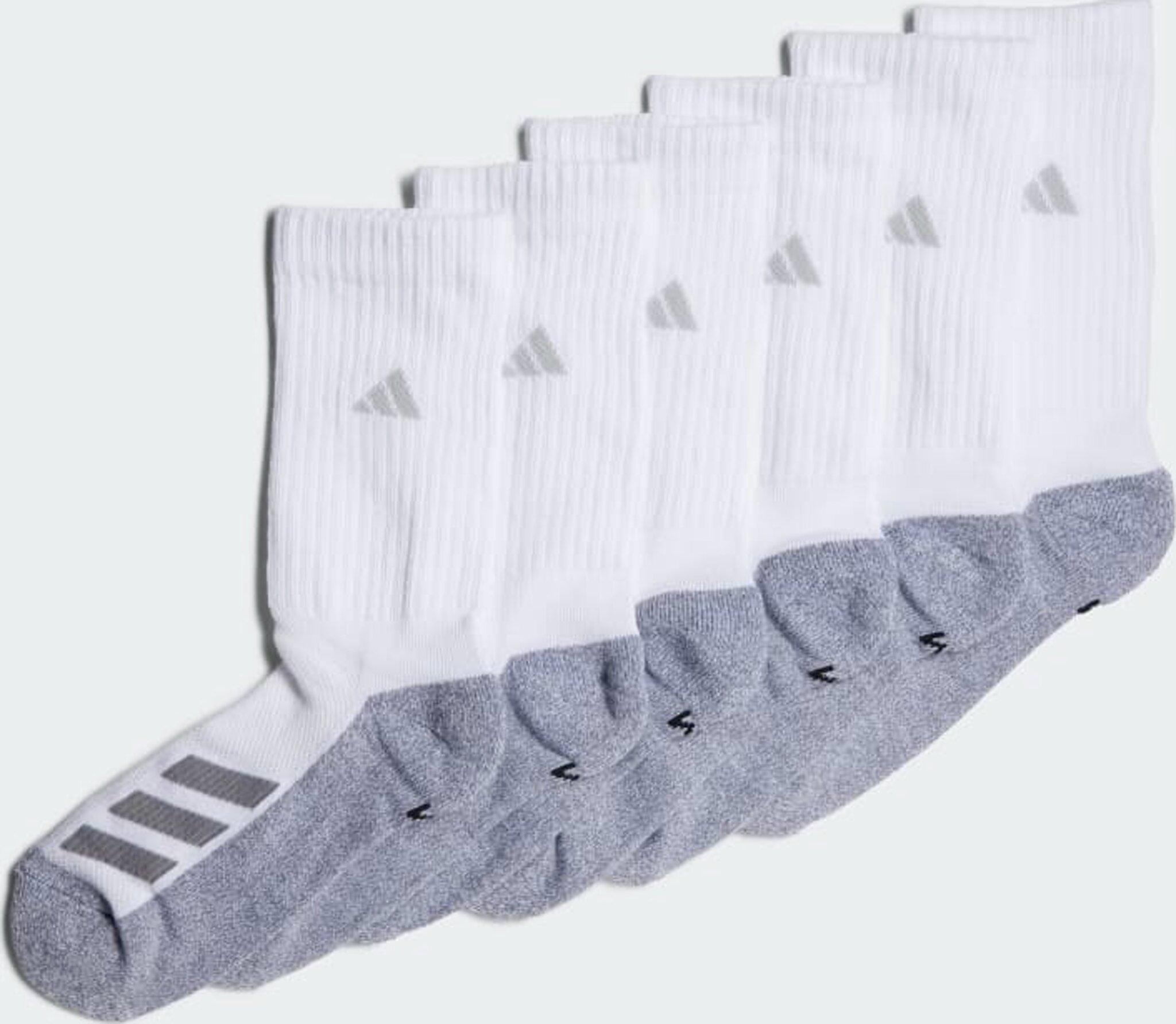 Product gallery image number 1 for product Cushioned Angle Stripe 6 Pairs Crew Socks - Kids