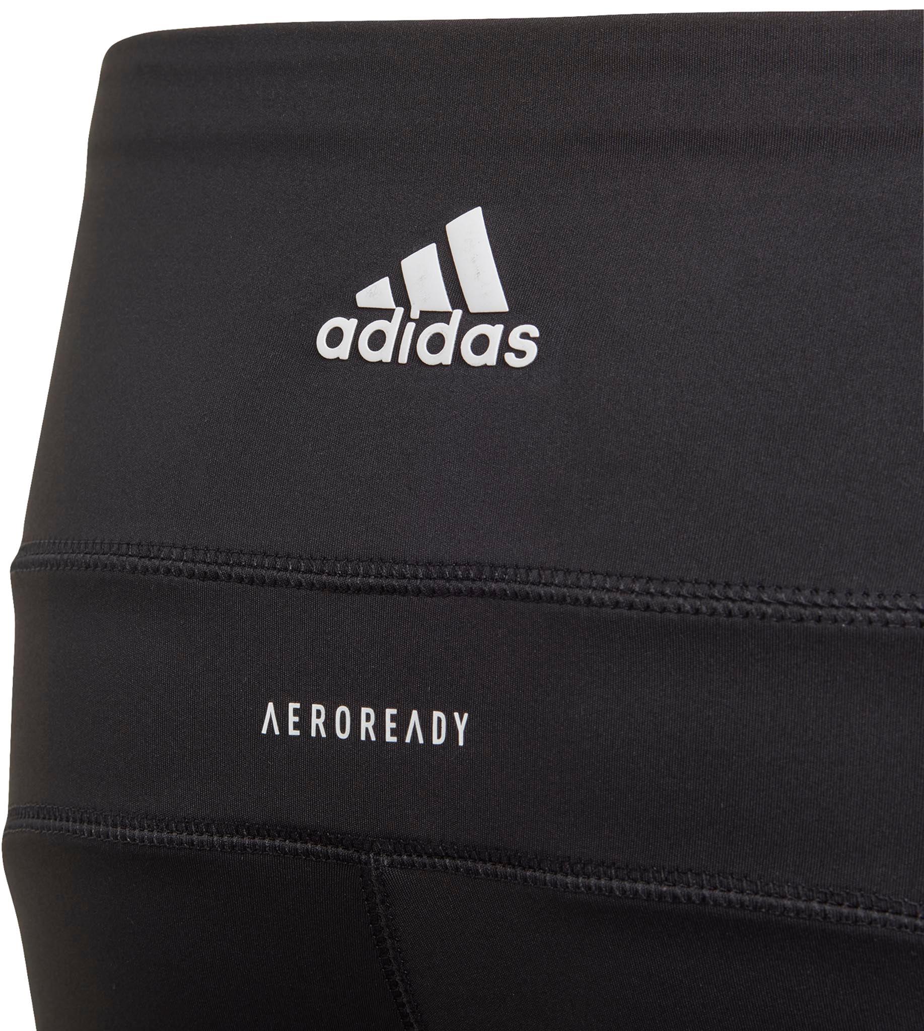 Product gallery image number 3 for product Training Brand Icons Believe This 3 Stripes Short Tights - Girls