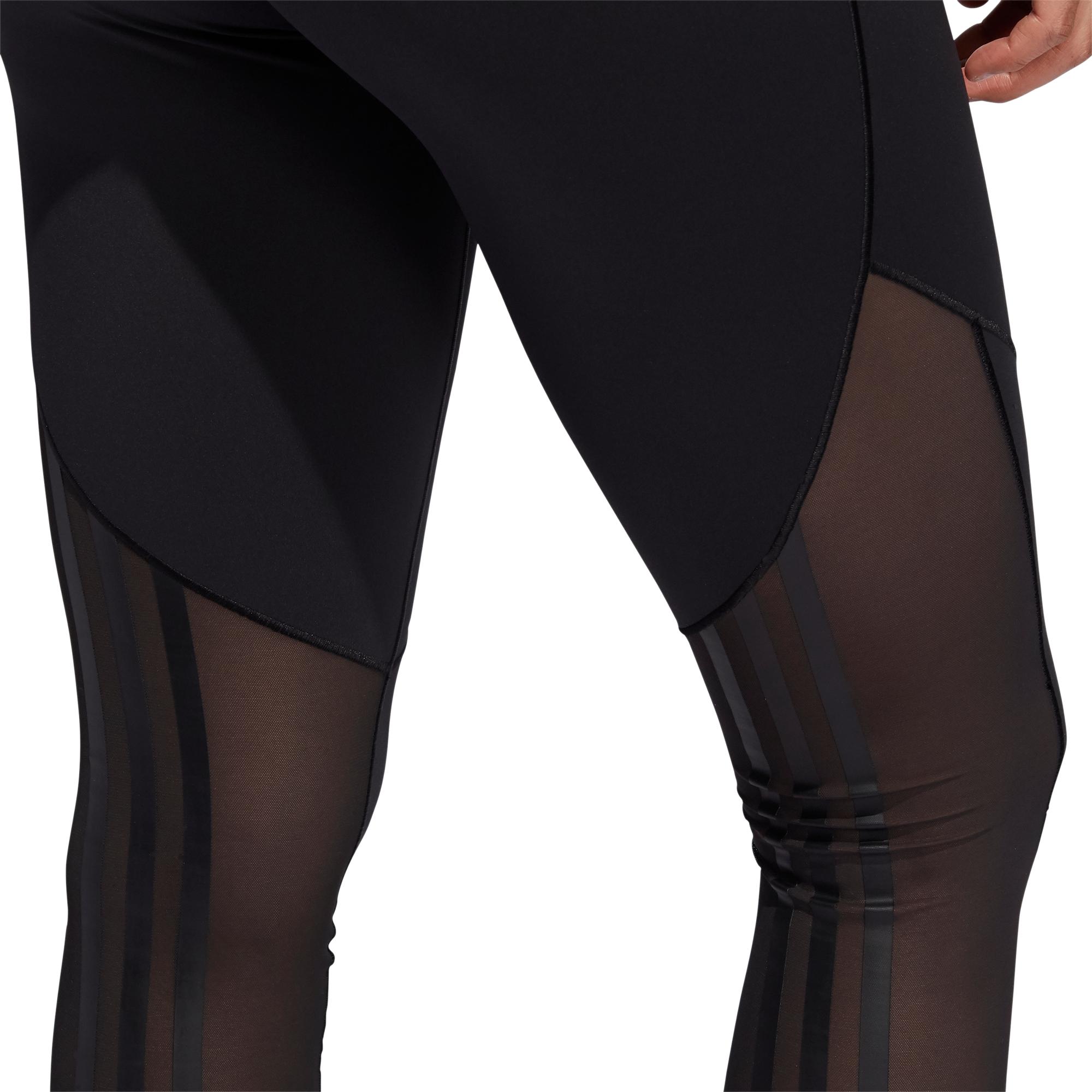 Product gallery image number 2 for product Believe This 2.0 3-Stripes Mesh Long Tights - Women's