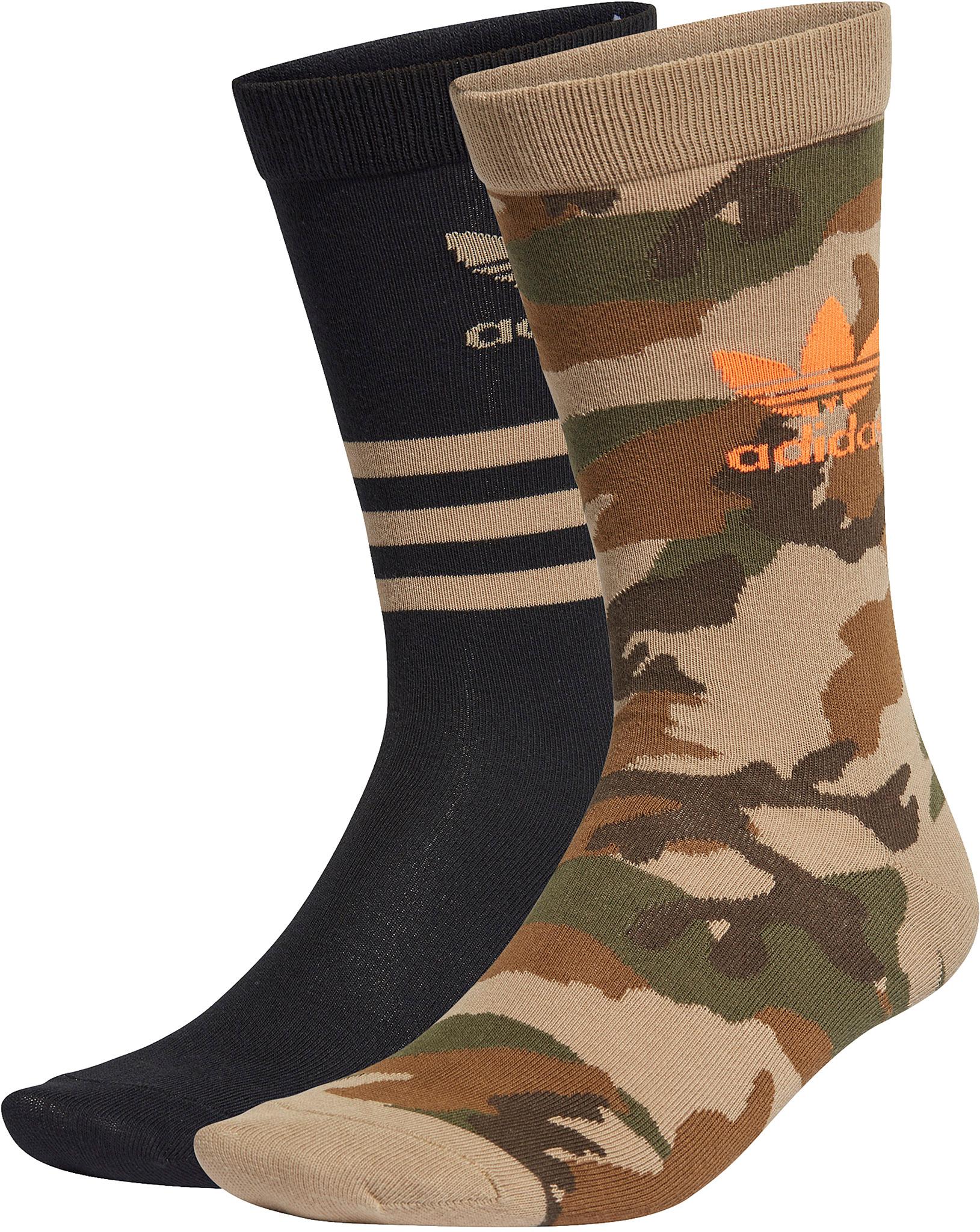 Product gallery image number 1 for product Camo 2 Pairs Crew Socks - Unisex