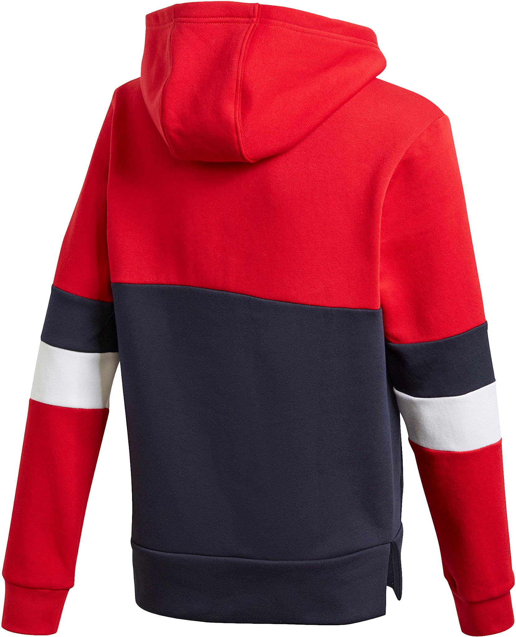 Product gallery image number 4 for product Linear Colorblock Hooded Fleece Sweatshirt - Boys