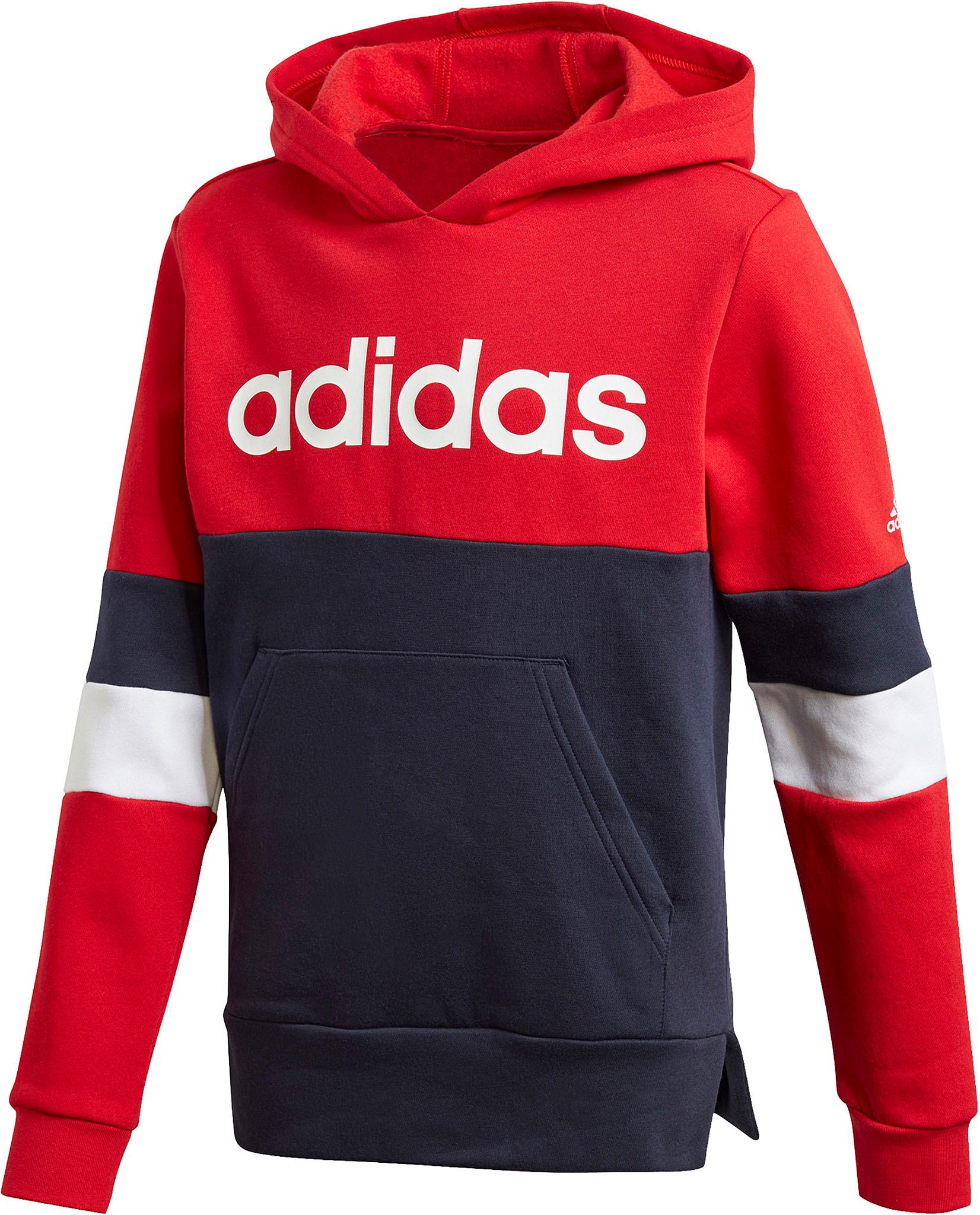 Product gallery image number 1 for product Linear Colorblock Hooded Fleece Sweatshirt - Boys
