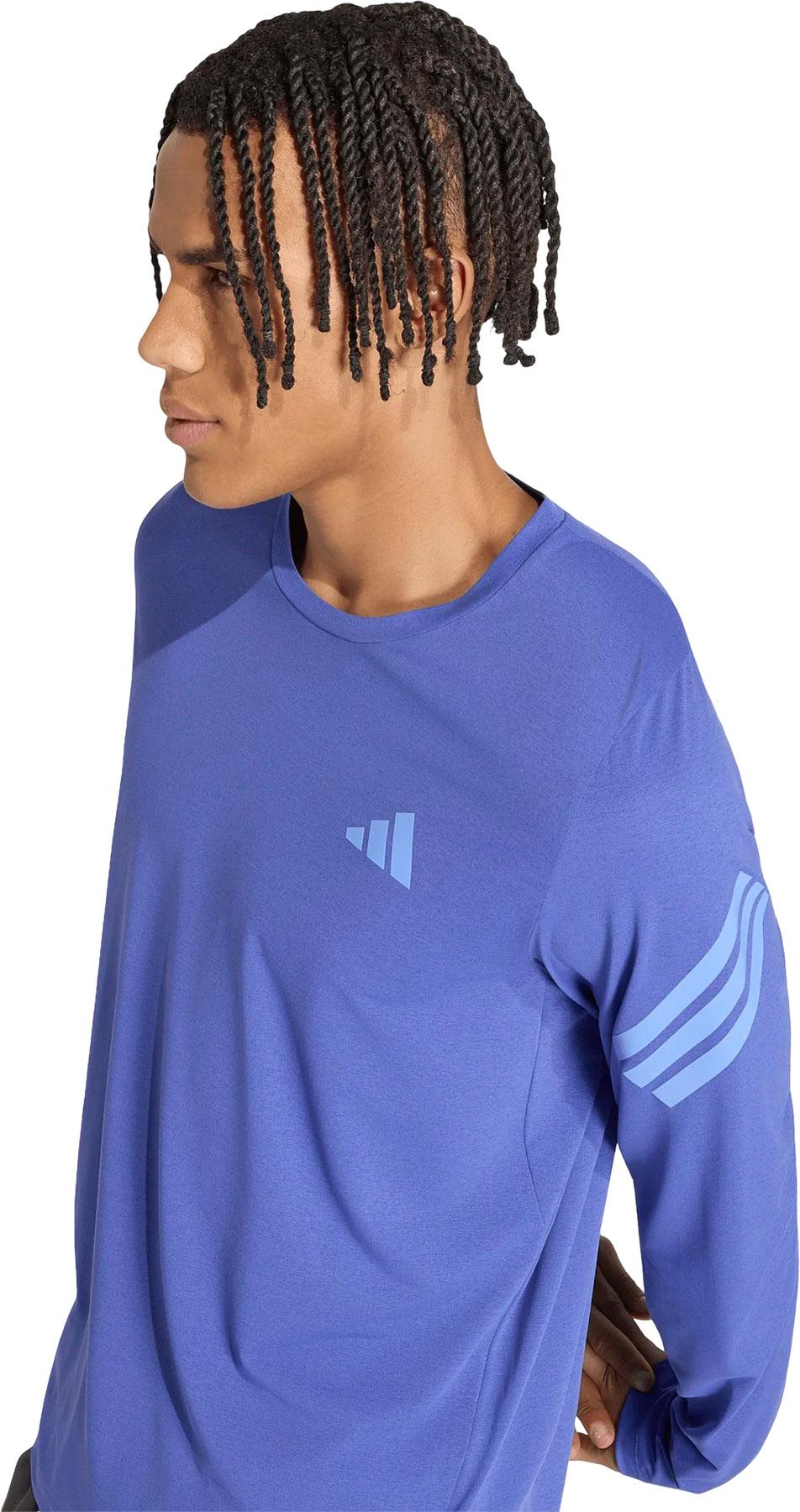 Product gallery image number 4 for product Adi365 Iconic Long Sleeve Running Top - Men's