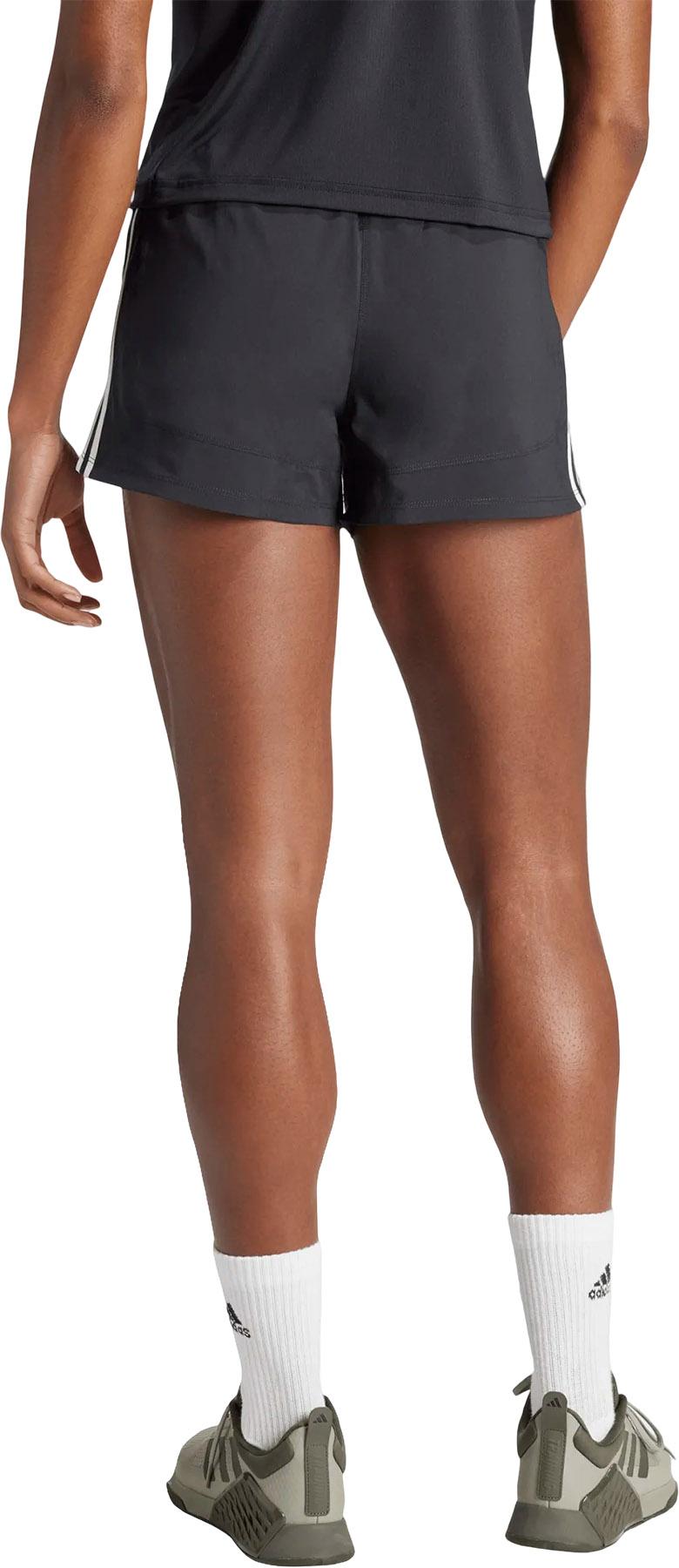 Product gallery image number 2 for product Pacer Training 3-Stripes Woven High-Rise Shorts - Women's