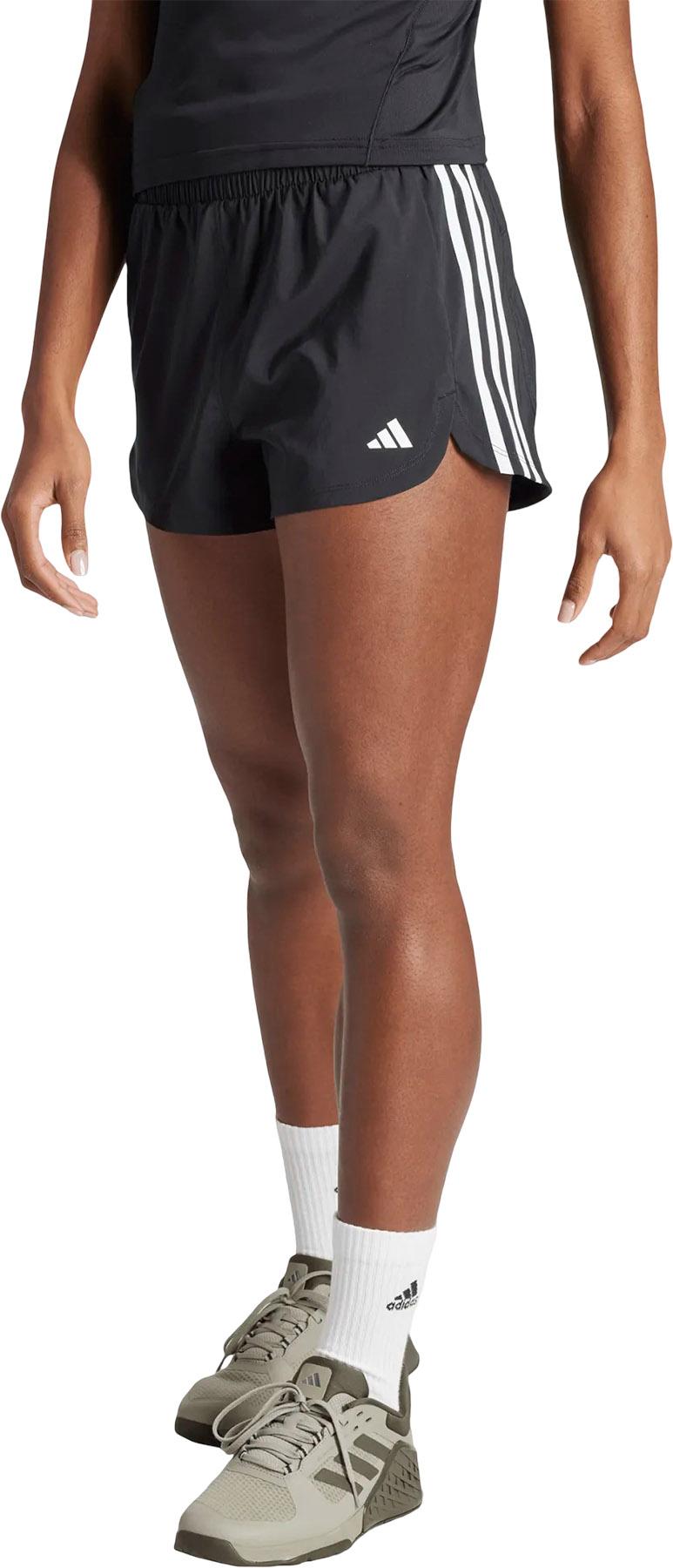 Product gallery image number 3 for product Pacer Training 3-Stripes Woven High-Rise Shorts - Women's