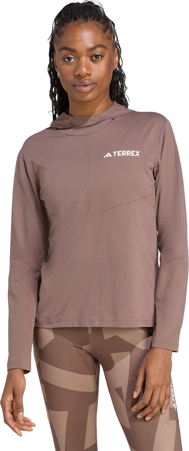 Product gallery image number 5 for product Terrex Multi CLIMACOOL Long Sleeve Hooded Top - Women's