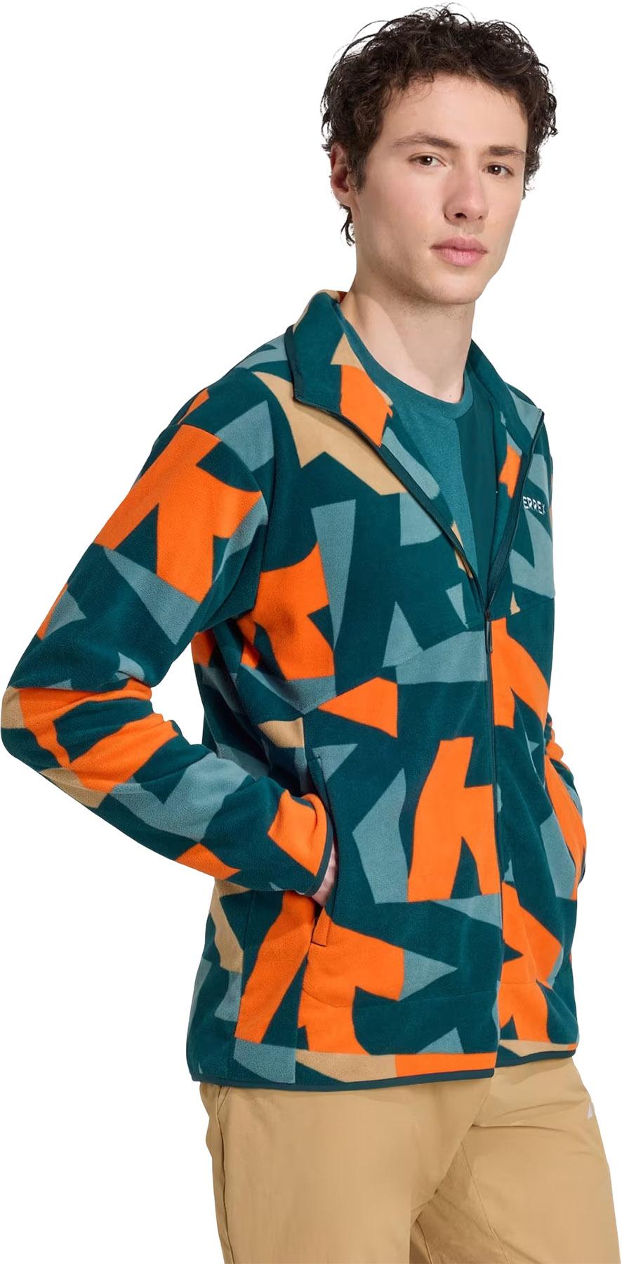 Product gallery image number 3 for product Terrex Multi Printed Full-Zip Fleece Jacket - Men's