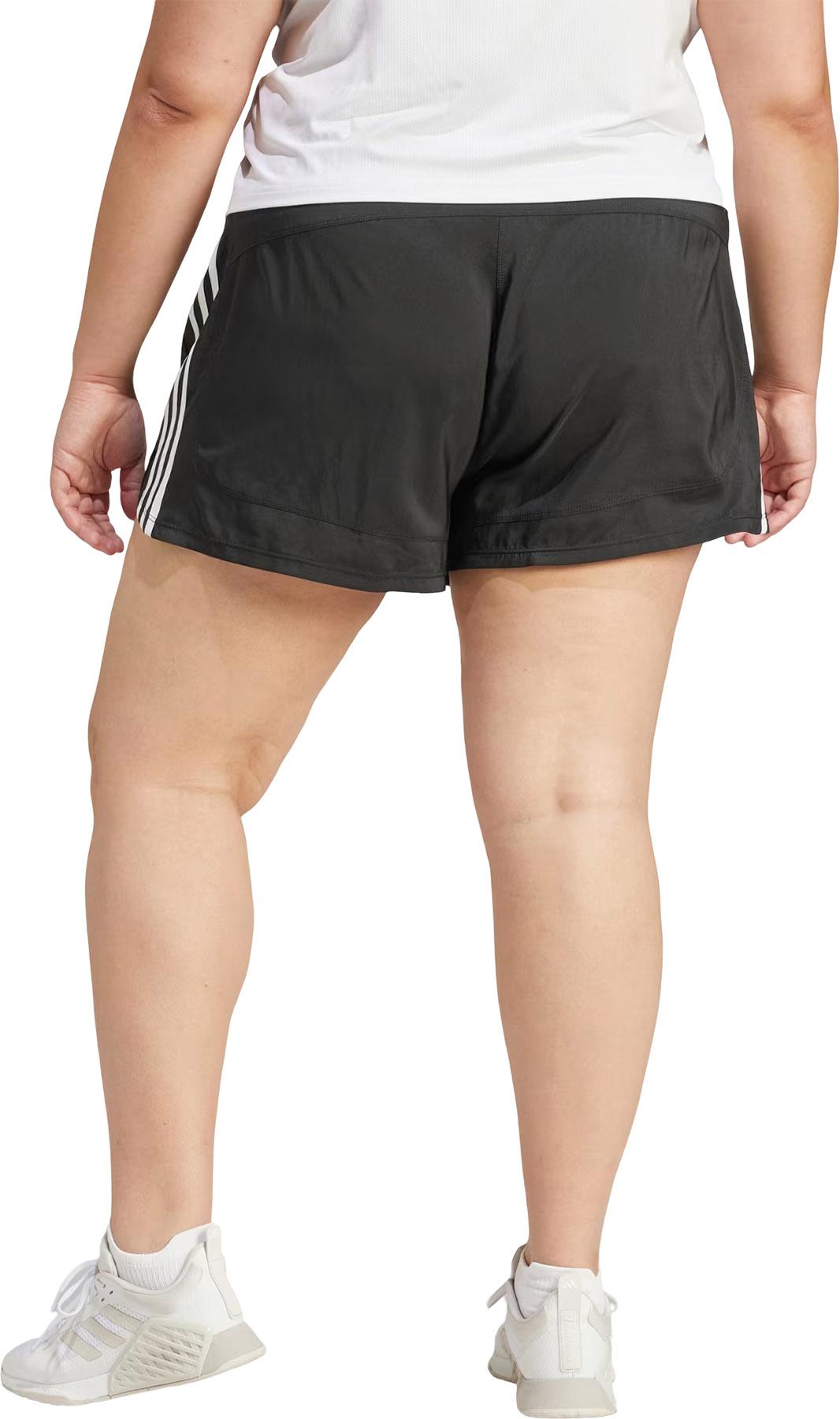 Product gallery image number 2 for product Pacer Training 3-Stripes Plus Size High-Rise Woven Shorts - Women's