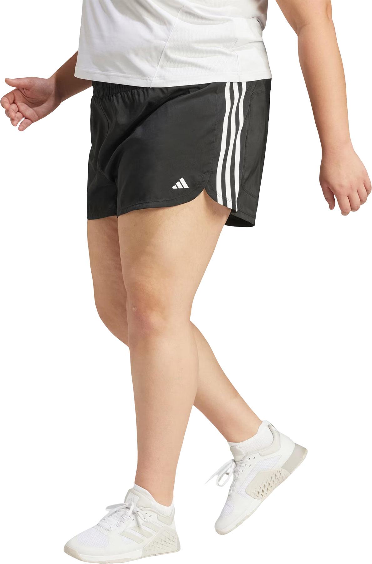 Product gallery image number 5 for product Pacer Training 3-Stripes Plus Size High-Rise Woven Shorts - Women's