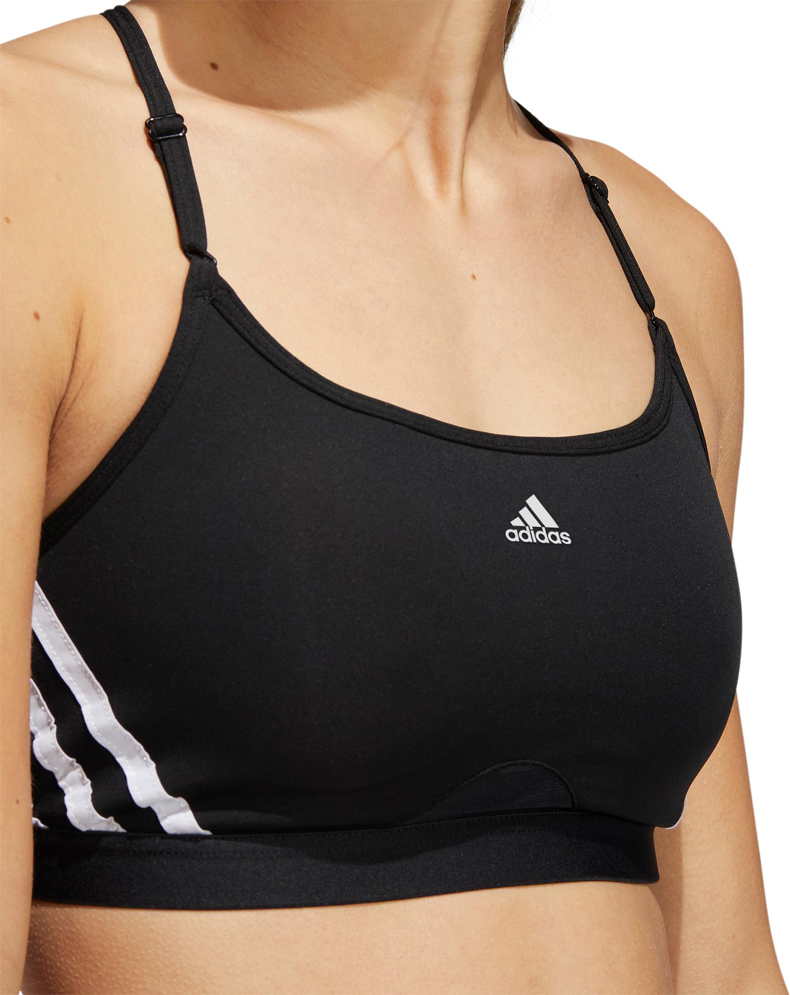 Product gallery image number 4 for product Aeroreact Training Light-Support 3-Stripes Bra - Women's