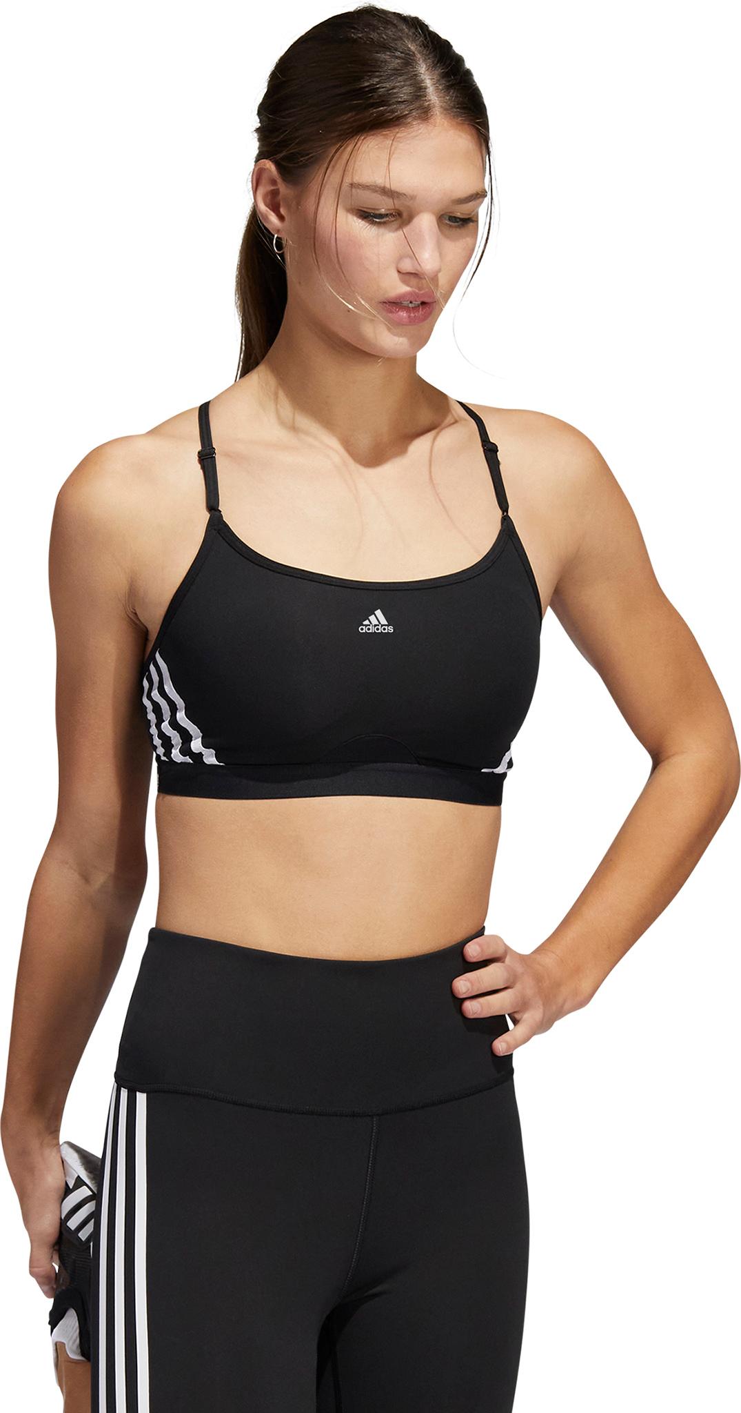 Product gallery image number 2 for product Aeroreact Training Light-Support 3-Stripes Bra - Women's
