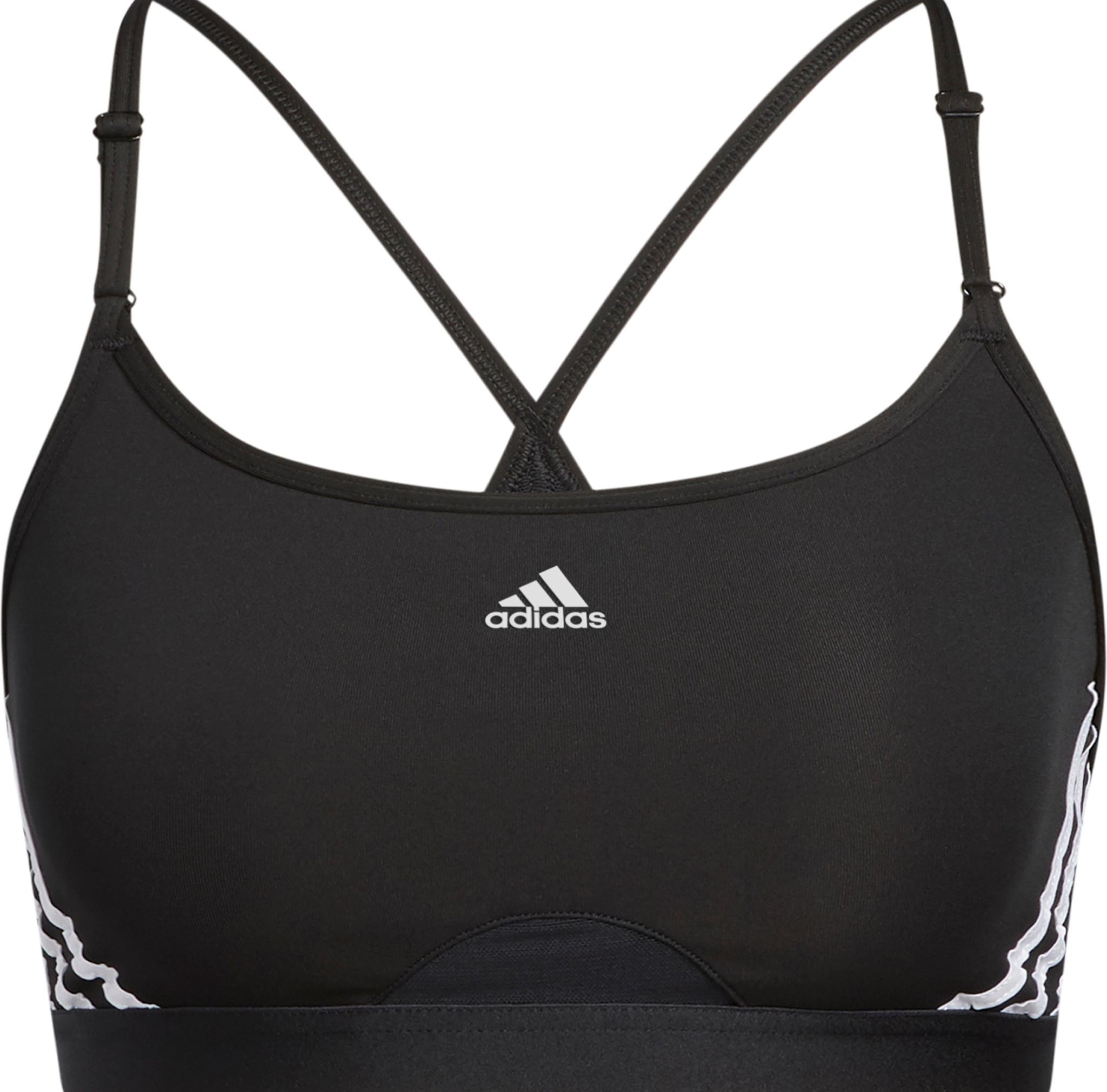 Product image for Aeroreact Training Light-Support 3-Stripes Bra - Women's