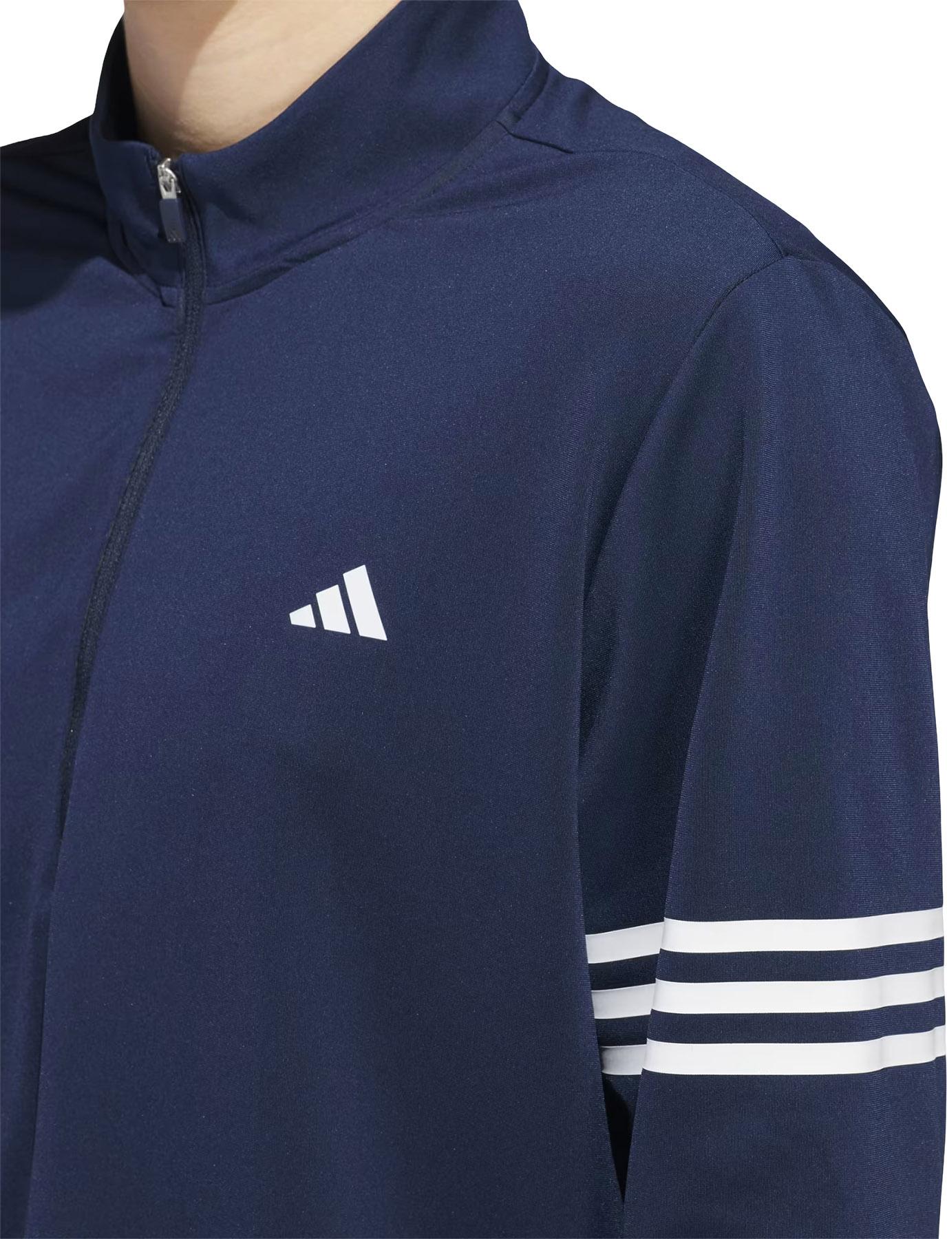 Product gallery image number 3 for product Adi 3-Stripes Half-Zip Golf Top - Men's