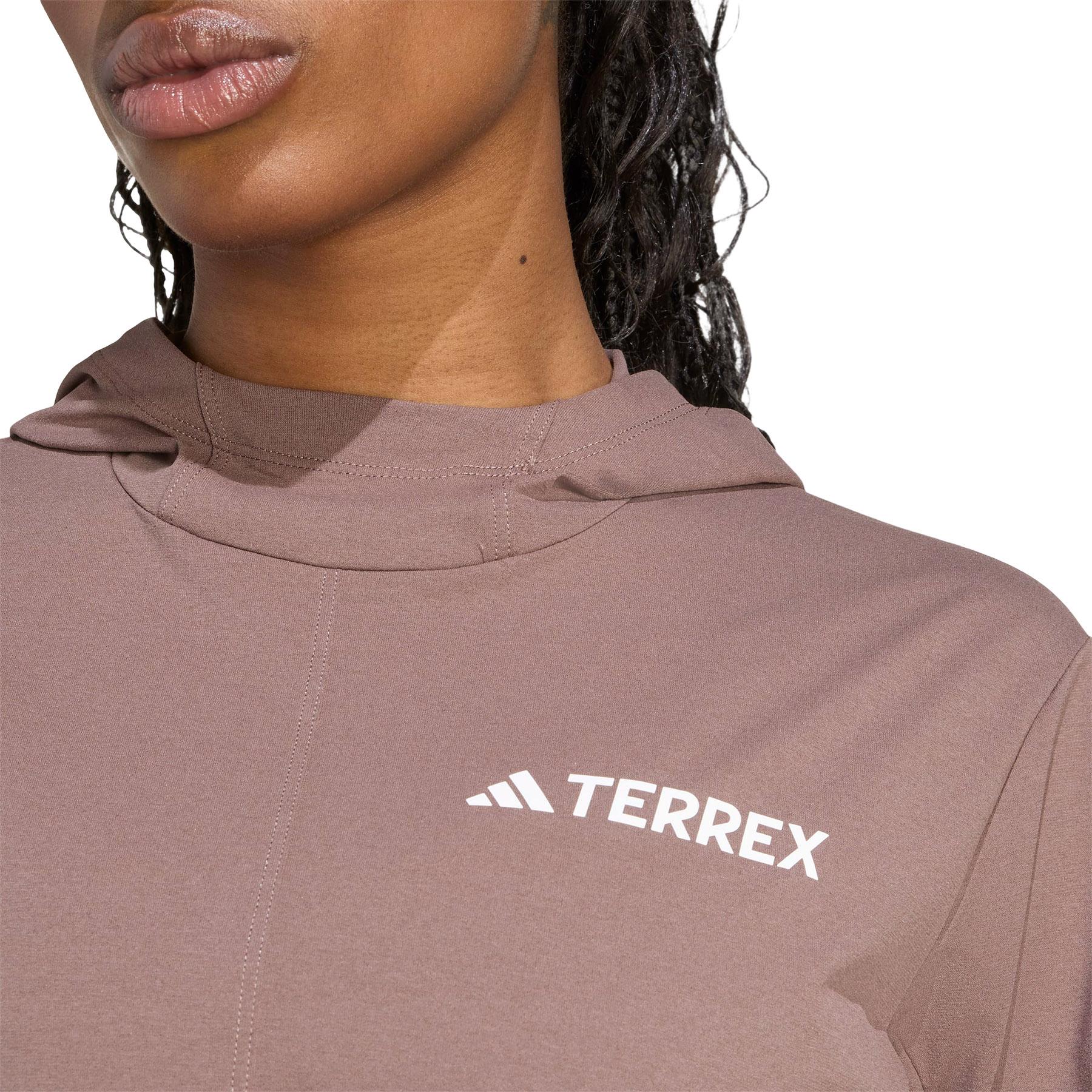 Product gallery image number 5 for product Terrex Multi CLIMACOOL Long Sleeve Hooded Top - Women's