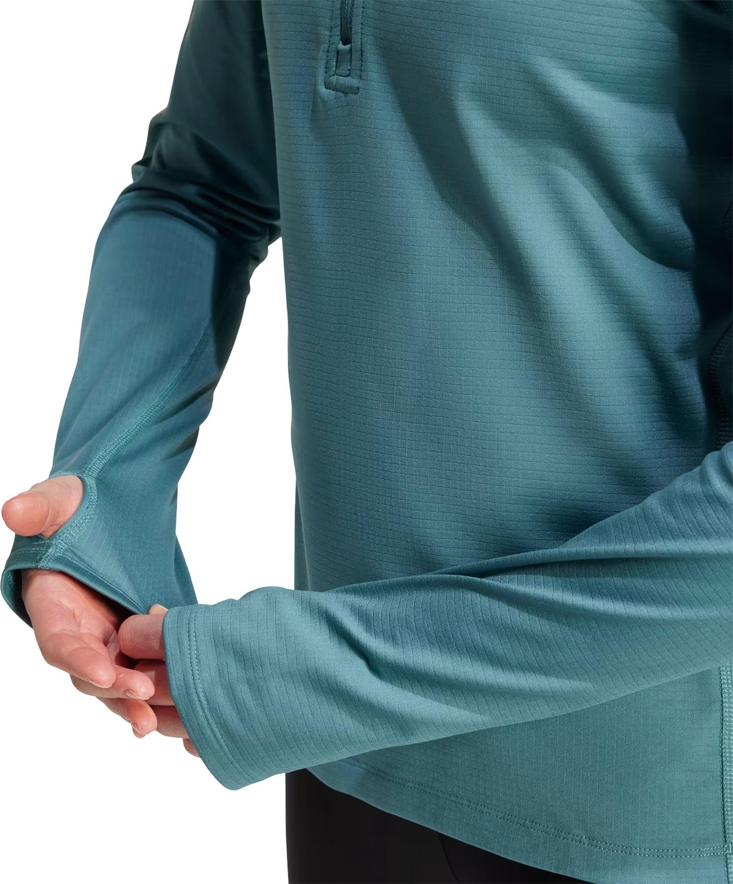 Product gallery image number 3 for product Chandail en molleton à capuchon à demi-glissière Own The Run Winterized - Femme