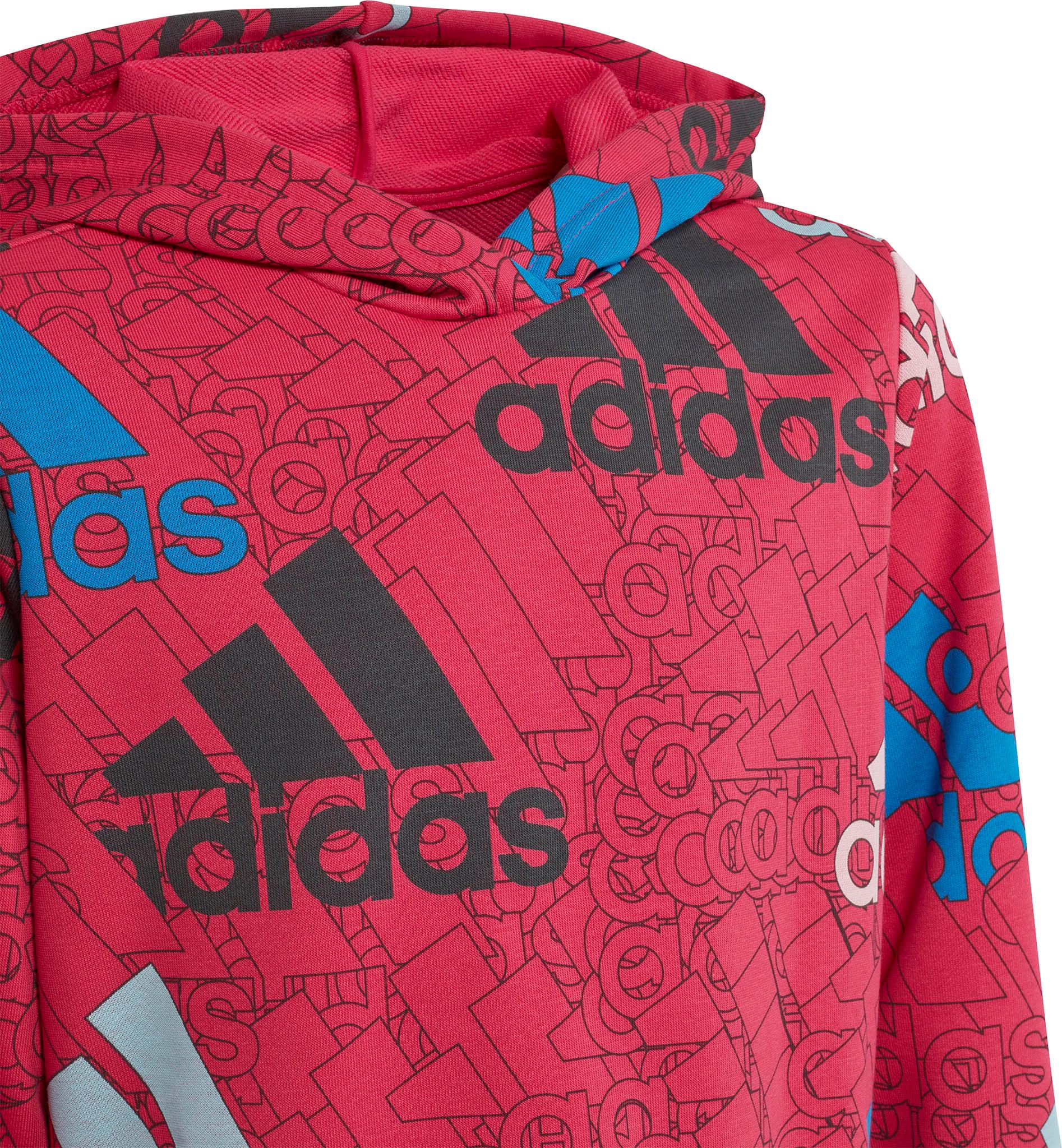 Numéro de l'image de la galerie de produits 3 pour le produit Robe à capuchon Essentials BrandLove Print - Fille