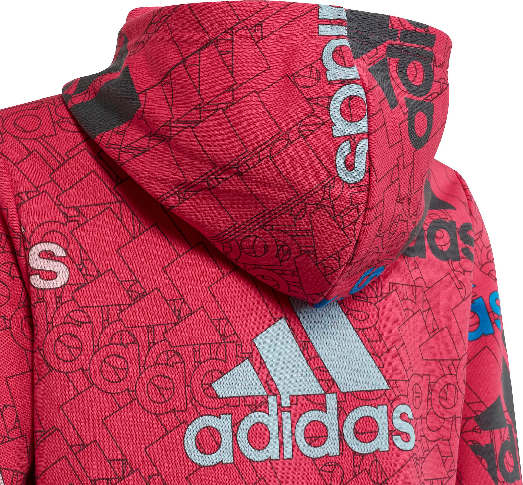 Numéro de l'image de la galerie de produits 5 pour le produit Robe à capuchon Essentials BrandLove Print - Fille