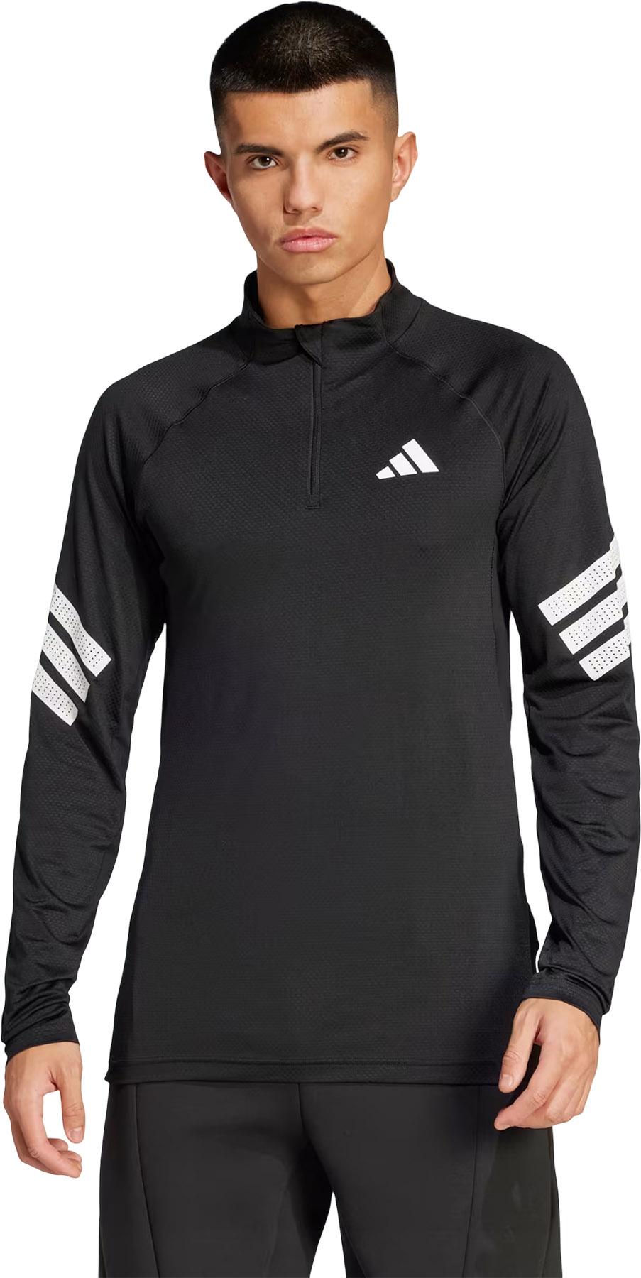Product gallery image number 3 for product Haut à manches longues à glissière 1/4 à 3 bandes Icon - Homme