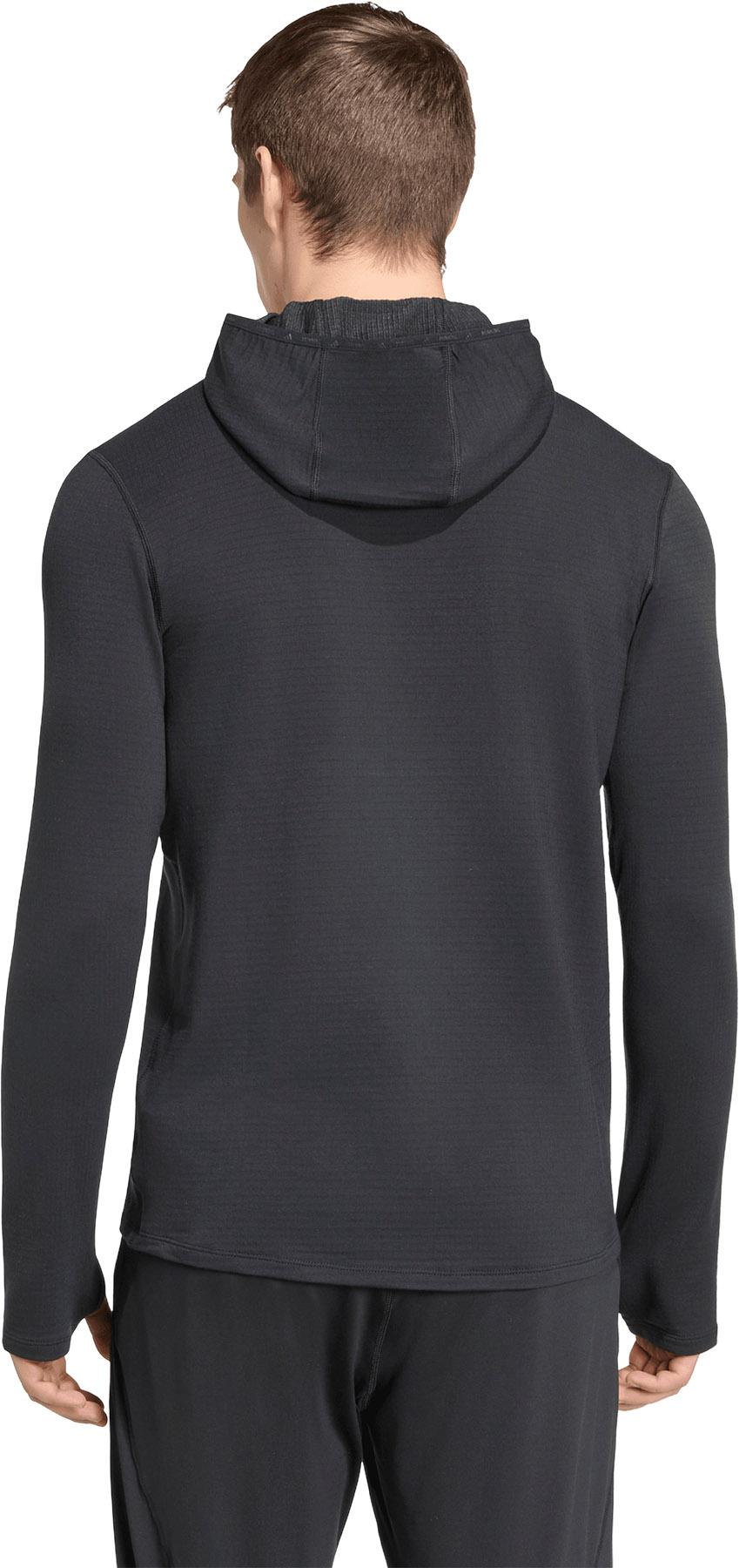 Product gallery image number 3 for product Adi365 Running Essentials Winterized Long Sleeve Hooded Track Top - Men's