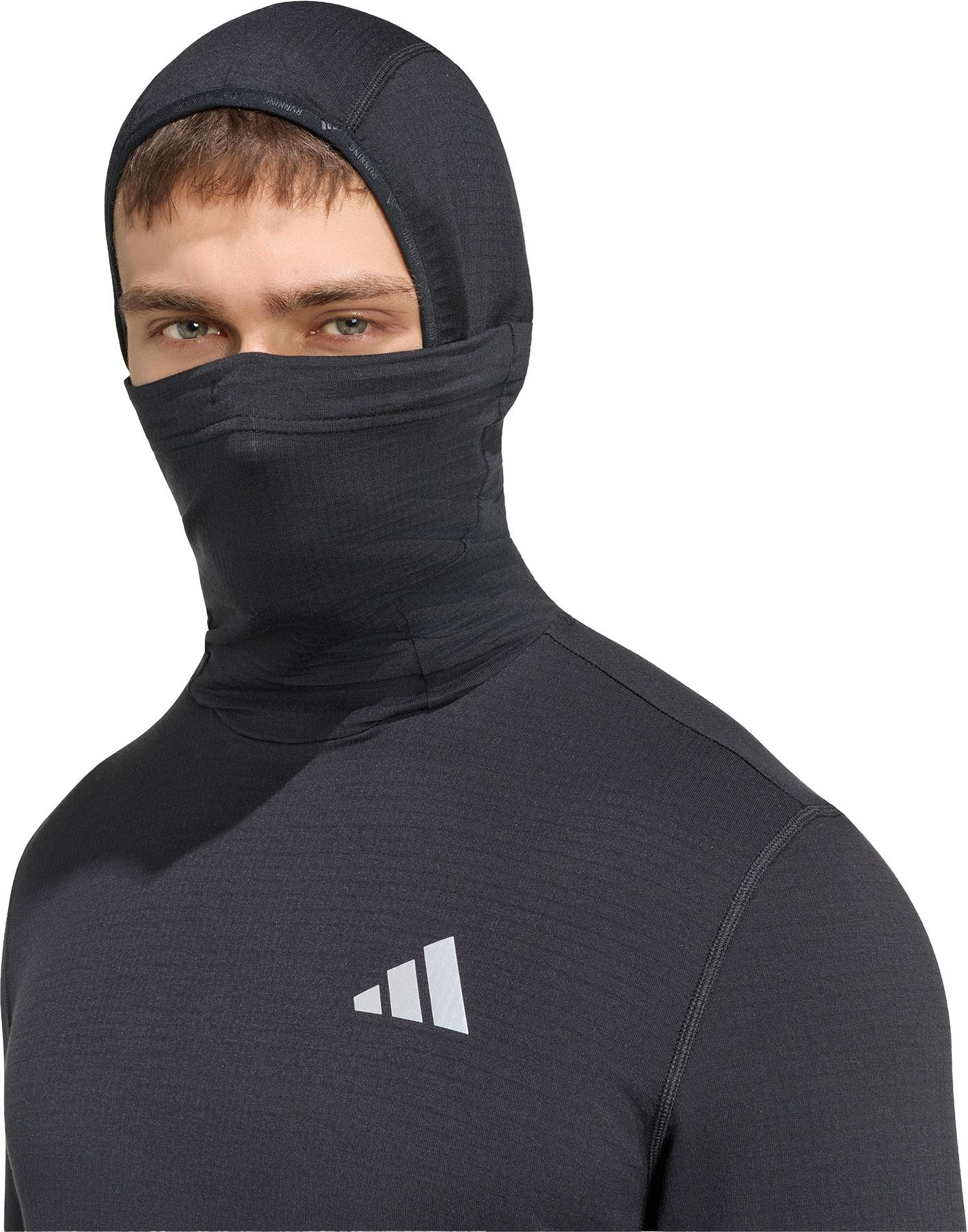 Product gallery image number 4 for product Adi365 Running Essentials Winterized Long Sleeve Hooded Track Top - Men's