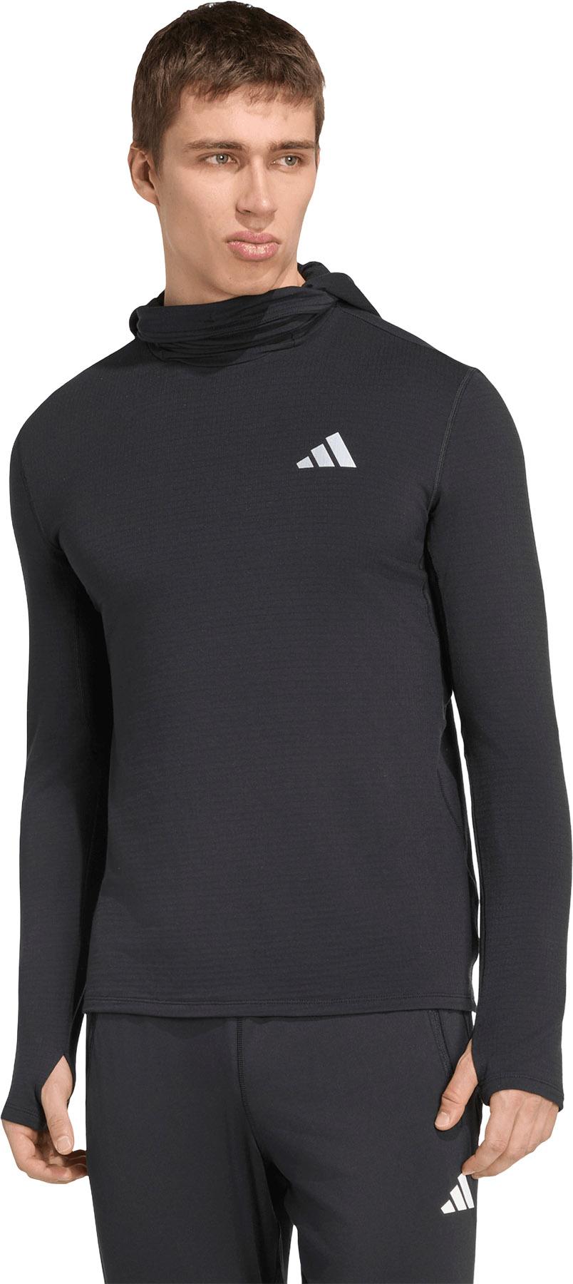 Product gallery image number 2 for product Adi365 Running Essentials Winterized Long Sleeve Hooded Track Top - Men's