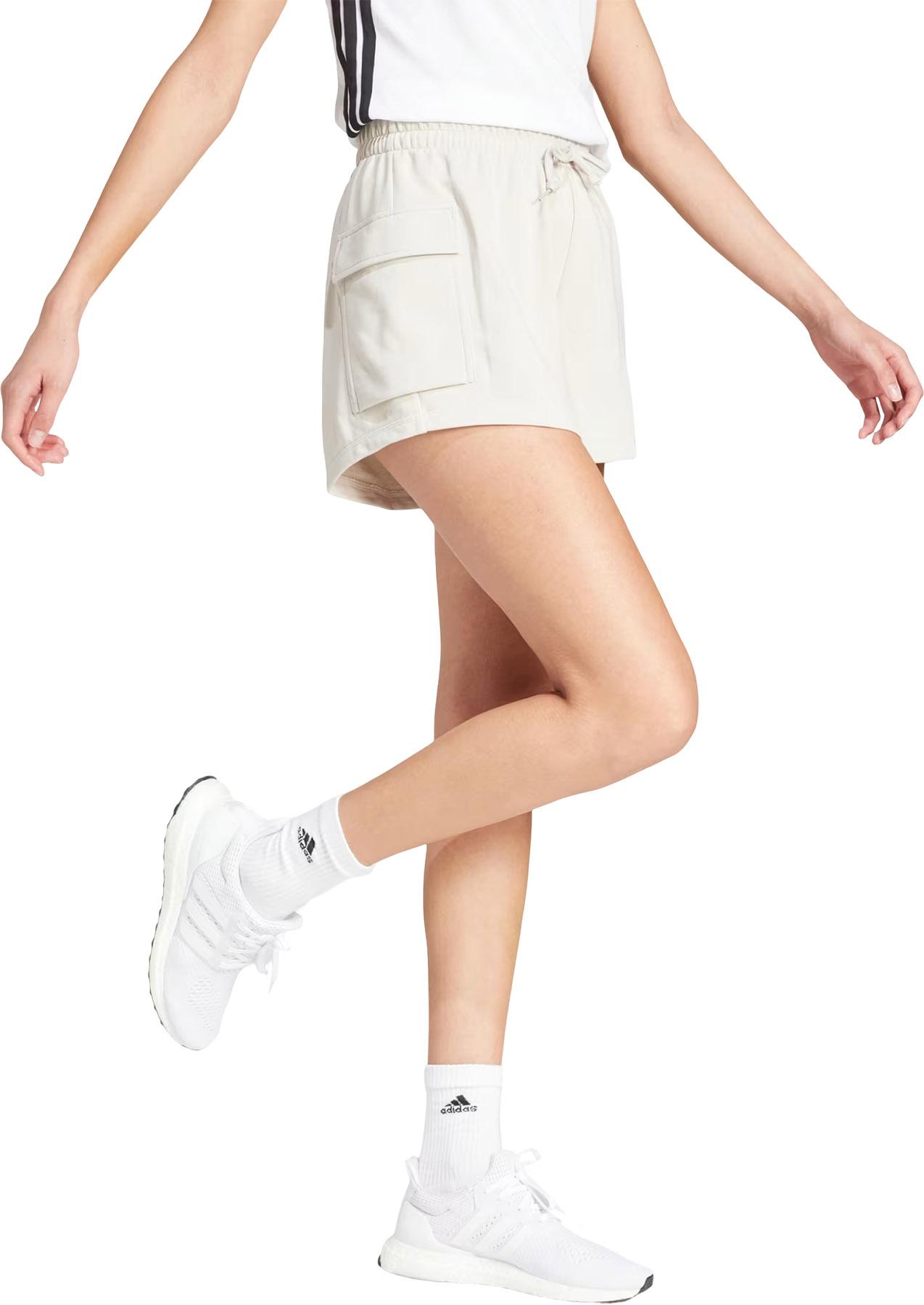 Product gallery image number 6 for product Essentials Small Logo French Terry Cargo Shorts - Women's