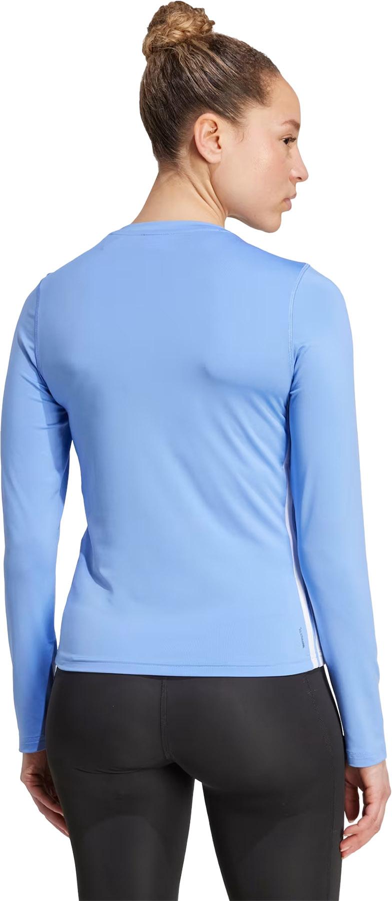 Product gallery image number 2 for product Workout Essentials 3-Stripes Long Sleeve T-Shirt - Women's