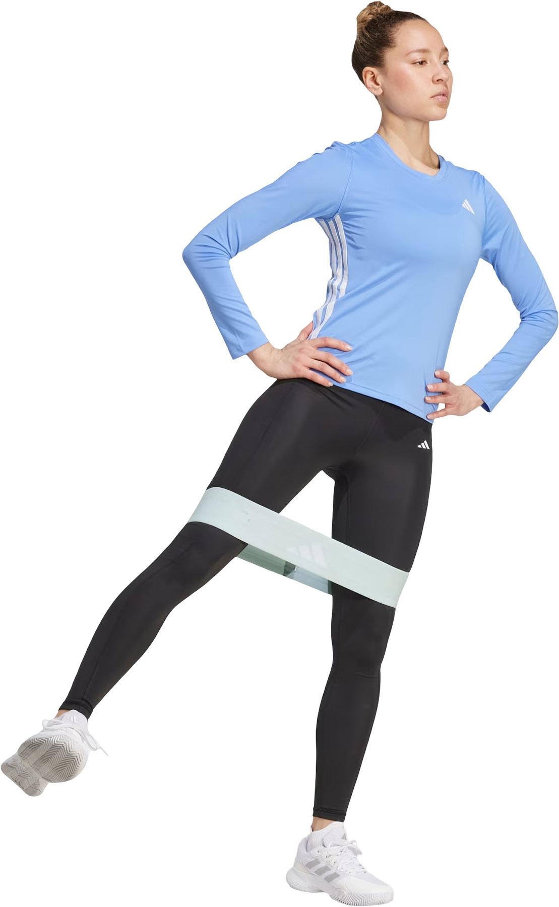 Product gallery image number 3 for product Workout Essentials 3-Stripes Long Sleeve T-Shirt - Women's