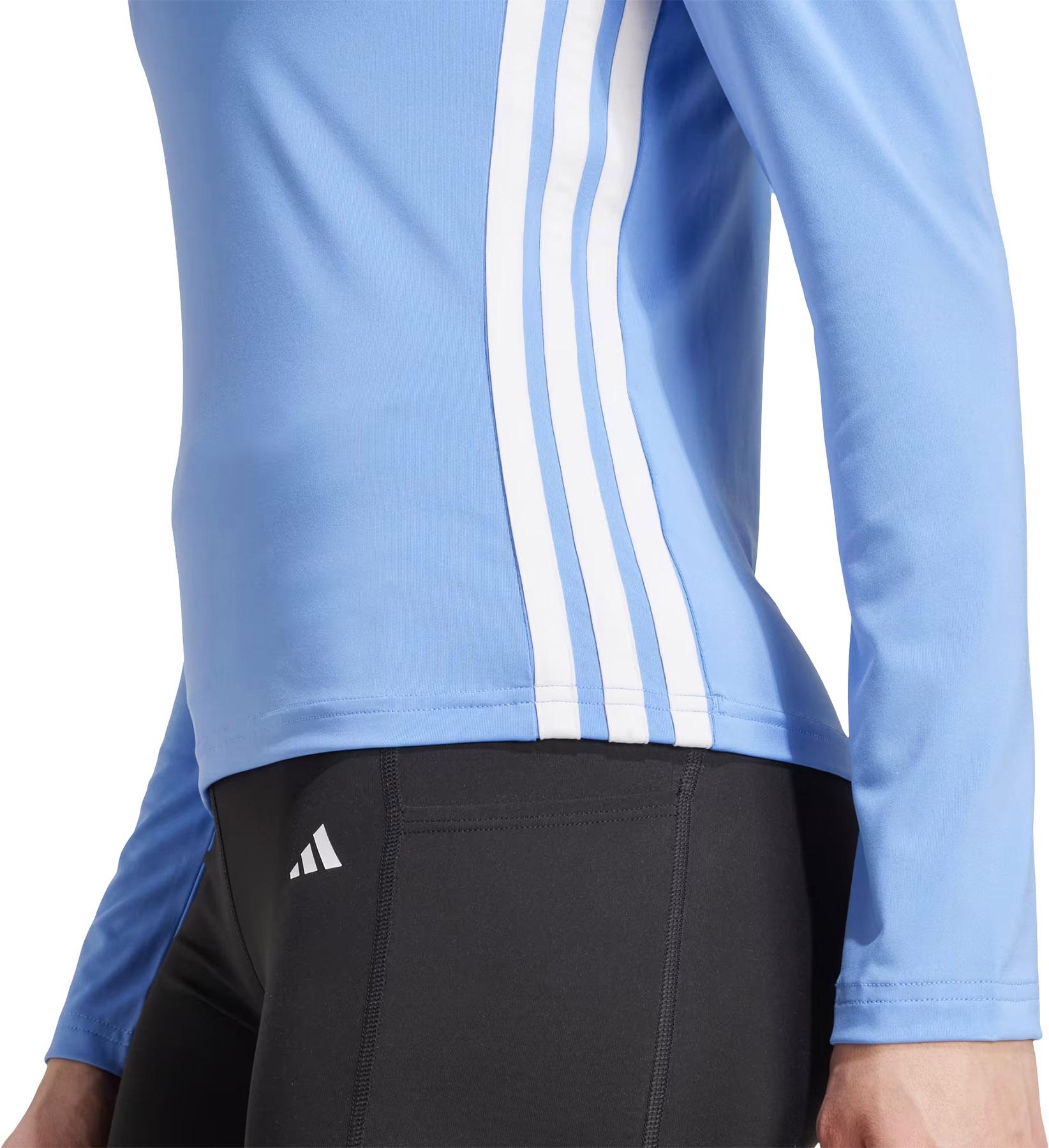 Product gallery image number 5 for product Workout Essentials 3-Stripes Long Sleeve T-Shirt - Women's