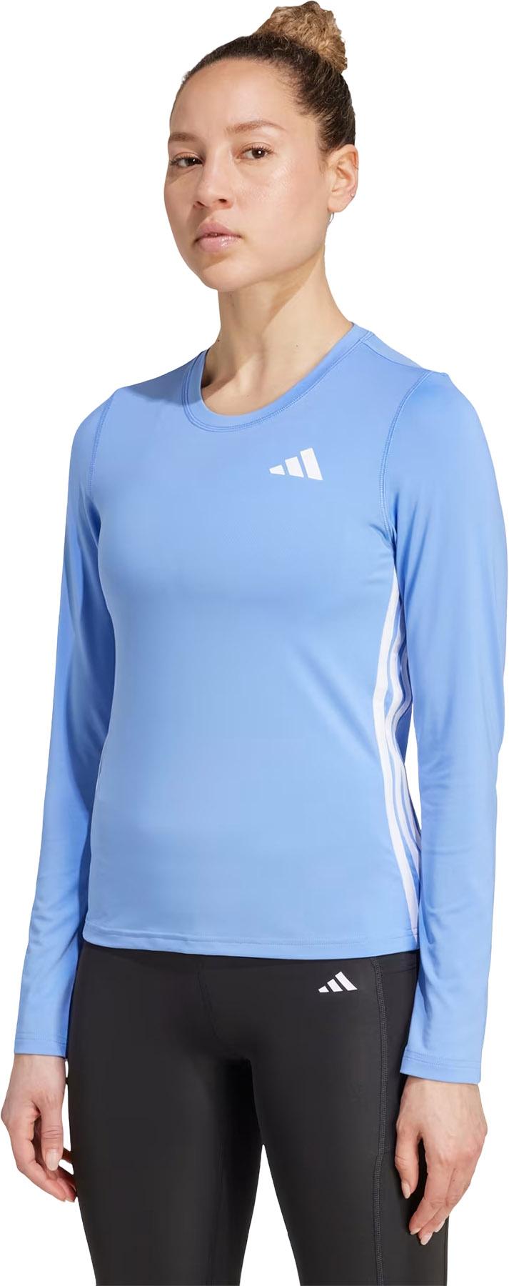 Product gallery image number 6 for product Workout Essentials 3-Stripes Long Sleeve T-Shirt - Women's