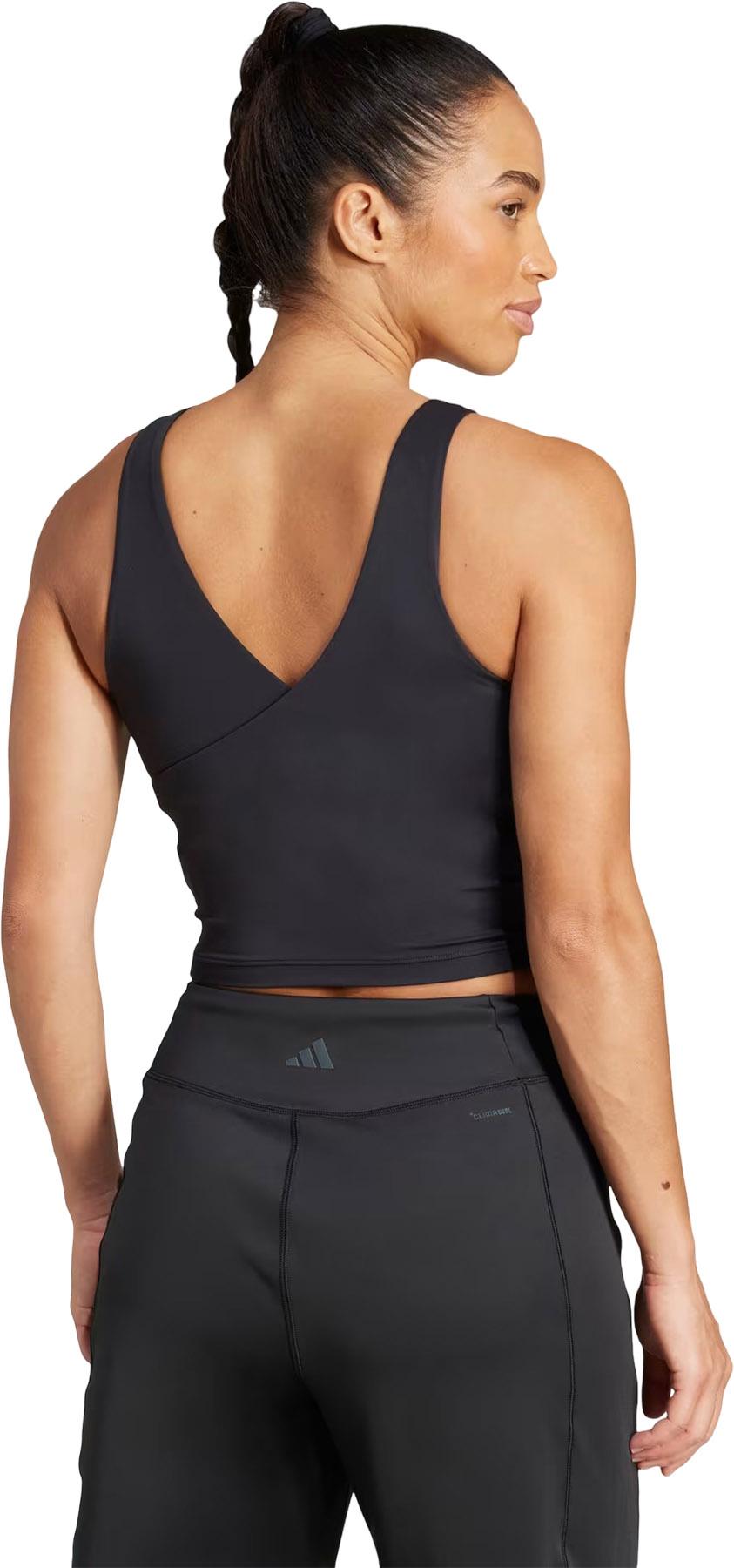 Numéro de l'image de la galerie de produits 2 pour le produit Camisole de yoga écourté avec soutien-gorge intégré - Femme