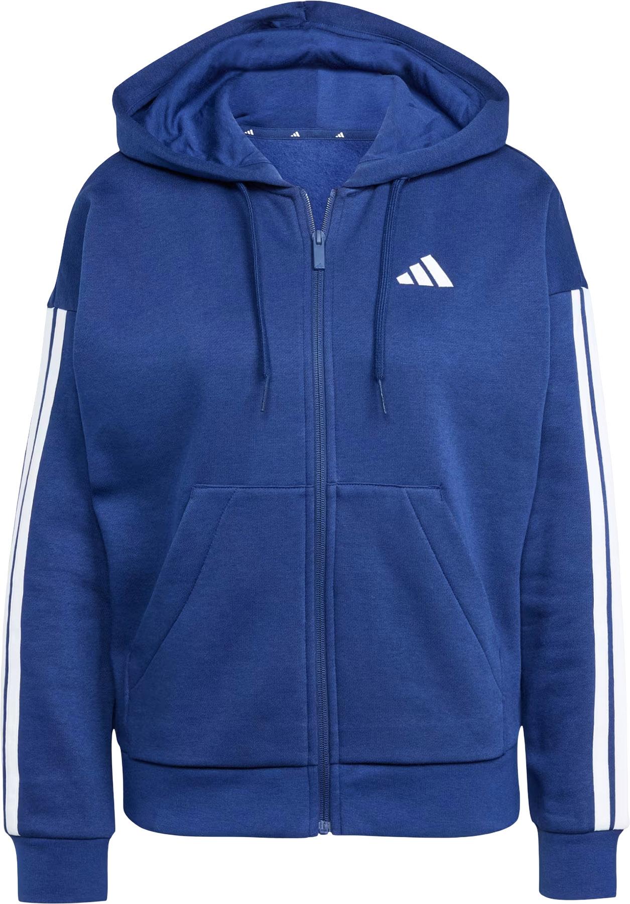Product image for Essentials 3-Stripes Full-Zip Fleece Hoodie - Women's
