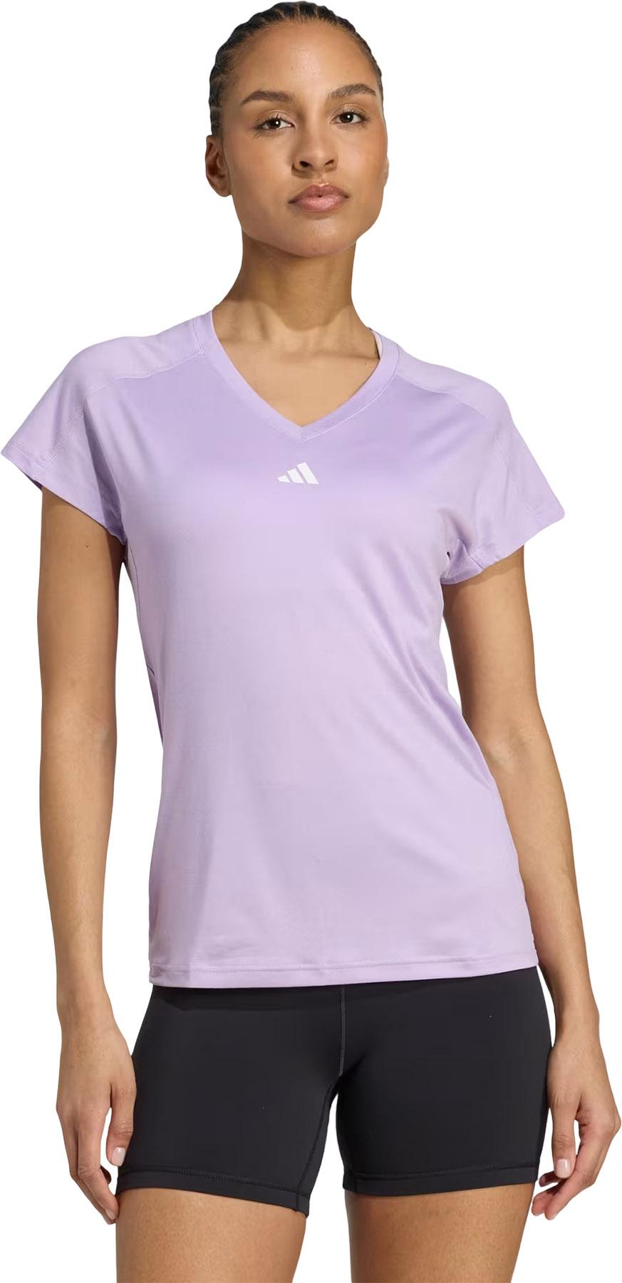 Product gallery image number 2 for product T-shirt à col en V AEROREADY Train Essentials Minimal Branding - Femme