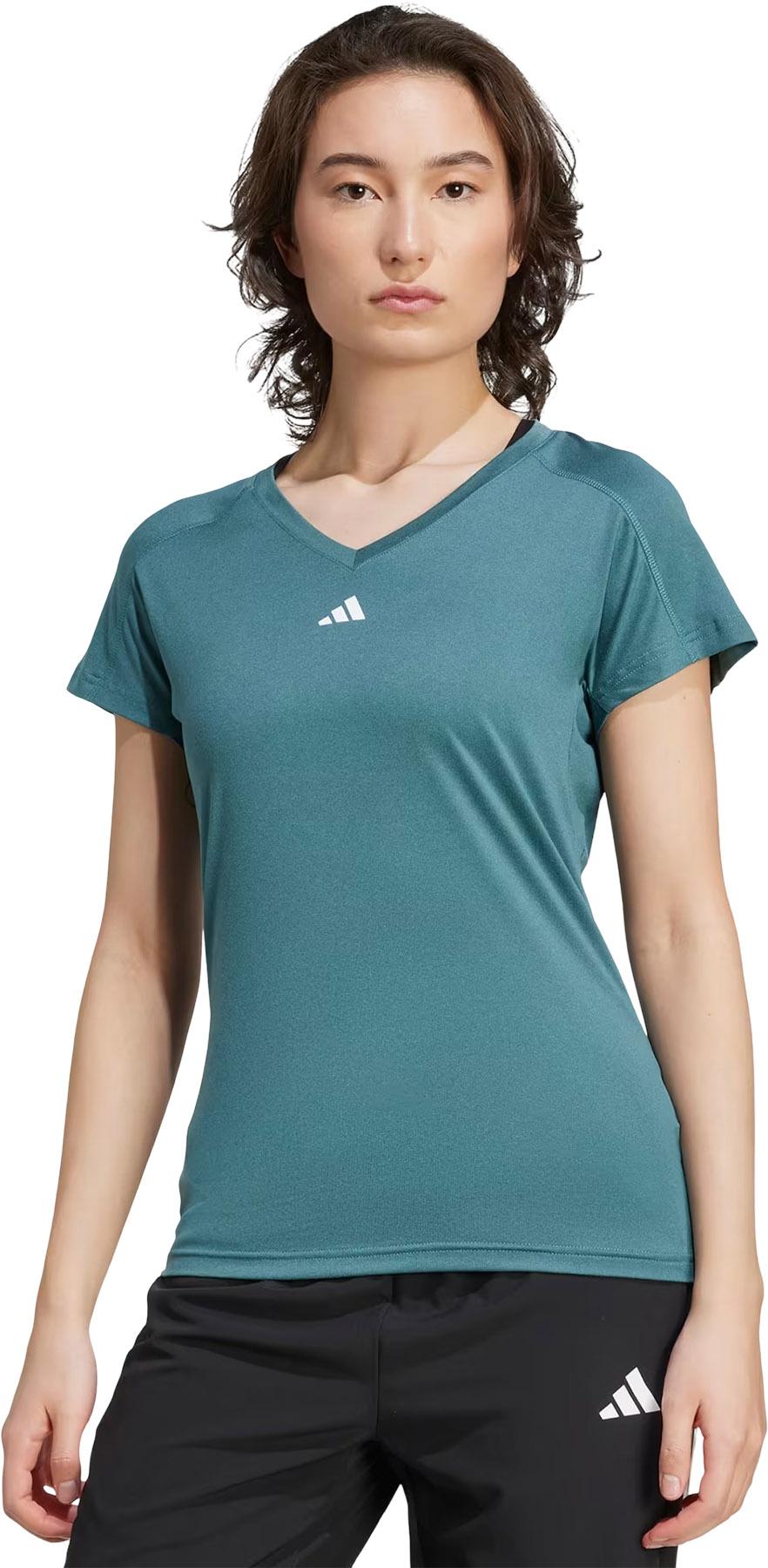 Product gallery image number 3 for product AEROREADY Train Essentials Minimal Branding V-Neck T-Shirt - Women's