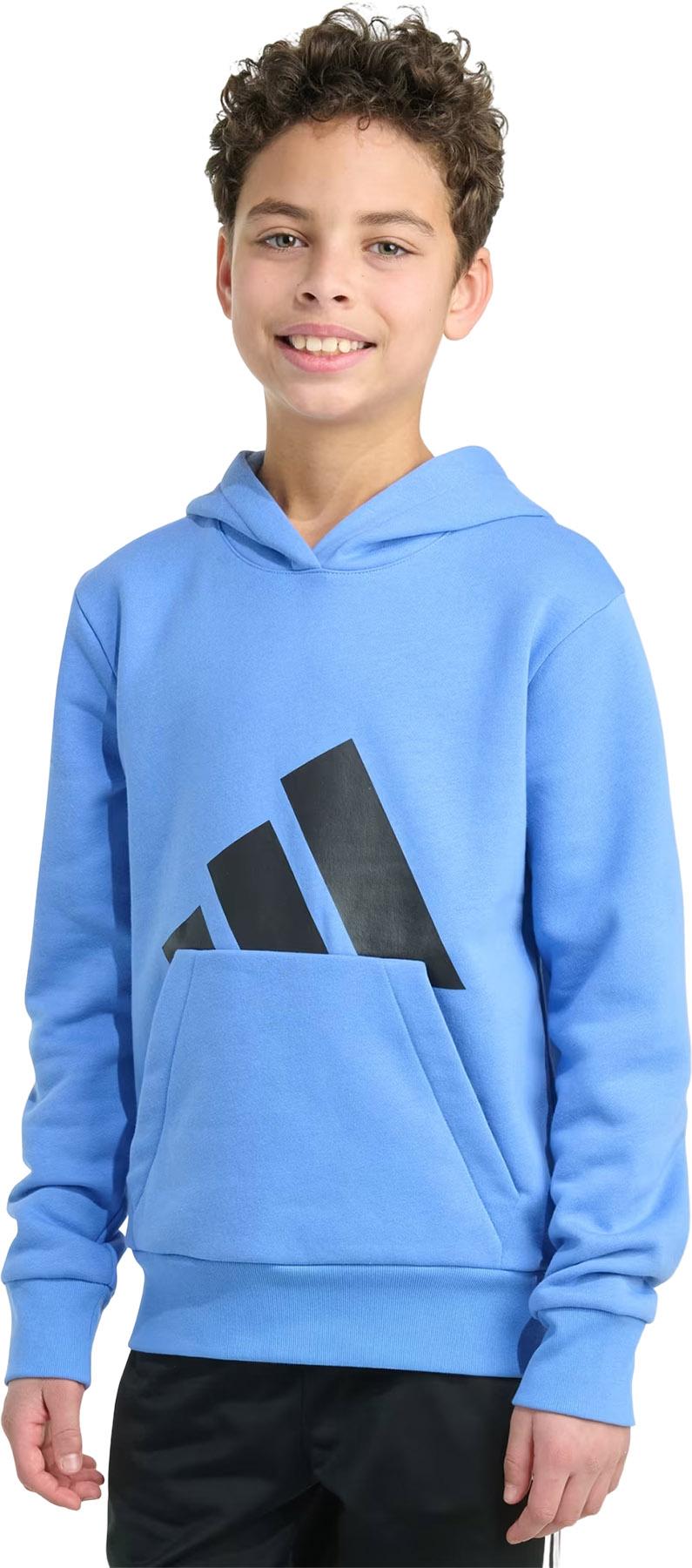 Product gallery image number 5 for product Essential Big Logo Fleece Long Sleeve Pullover Hoodie - Boys