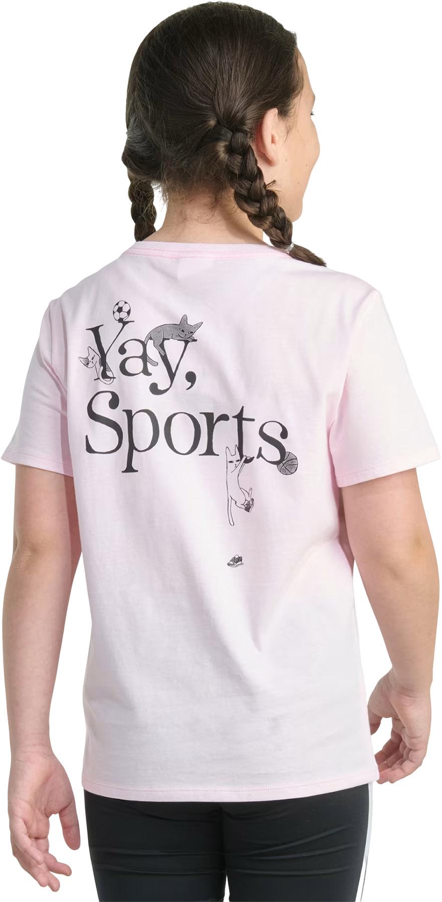 Product gallery image number 3 for product T-shirt à manches courtes de coupe régulière avec imprimé - Fille