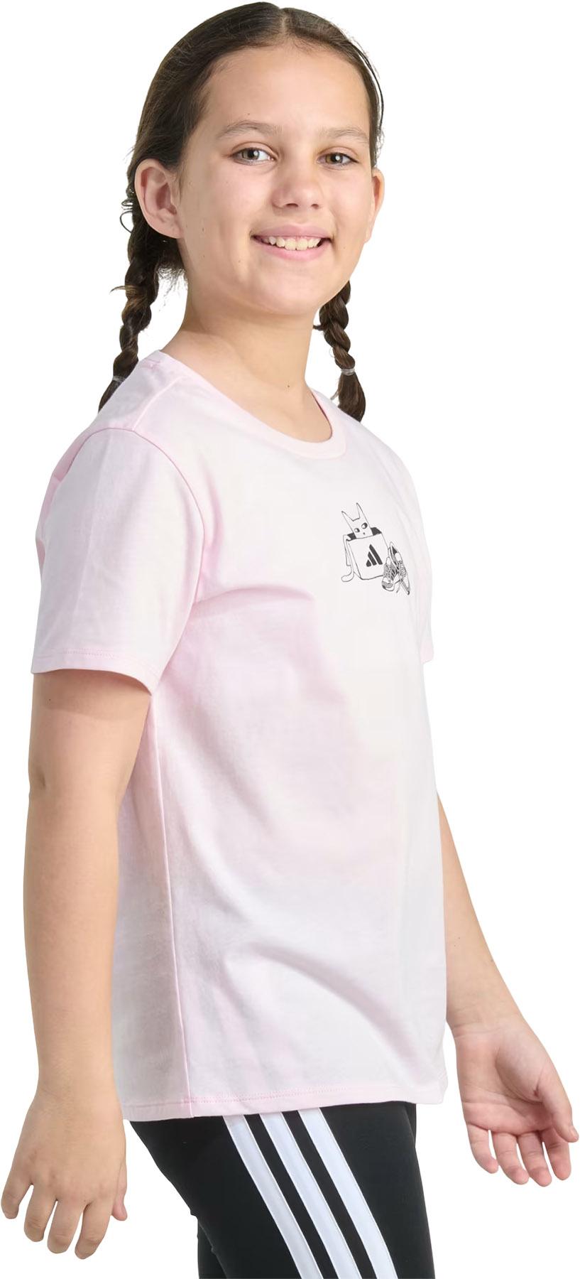 Product gallery image number 2 for product T-shirt à manches courtes de coupe régulière avec imprimé - Fille