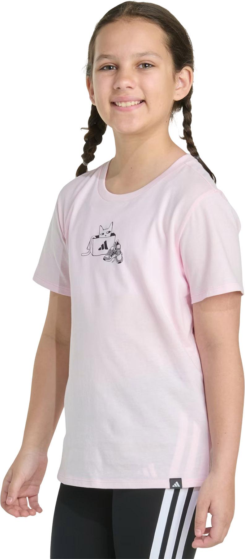 Product image for T-shirt à manches courtes de coupe régulière avec imprimé - Fille