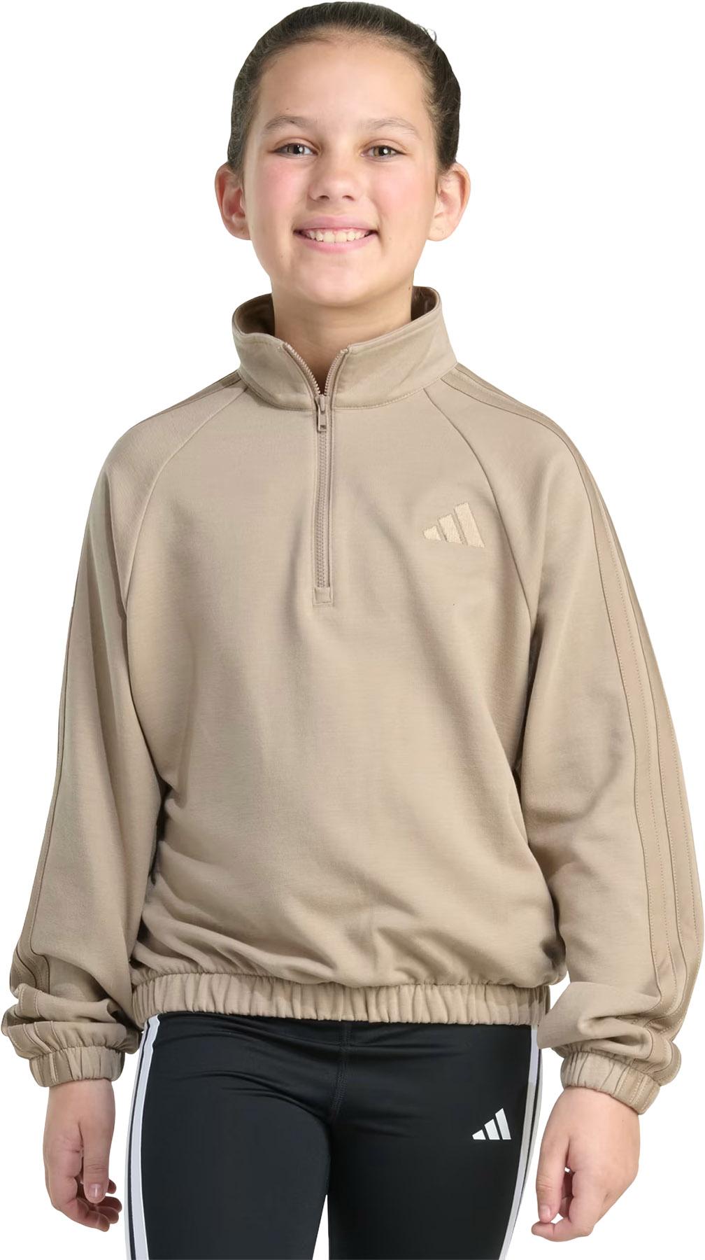 Product image for Chandail d’entraînement à manches longues et glissière 1/4 - Fille
