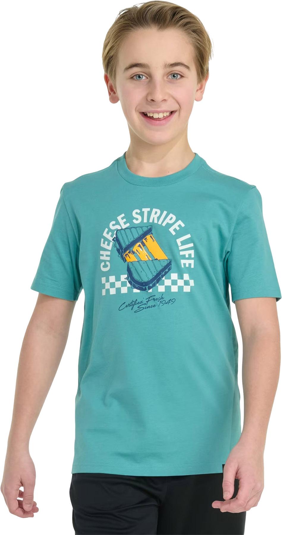 Product image for Cheese Stripe Life Short Sleeve T-Shirt - Boys