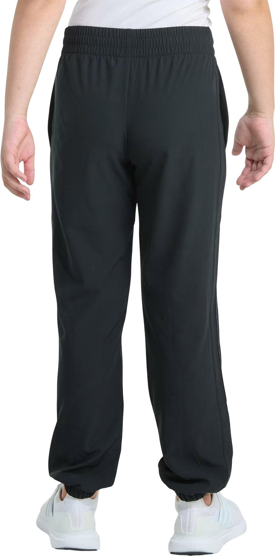 Product gallery image number 2 for product Elastic Waistband Woven 3-Stripe Pant - Girls