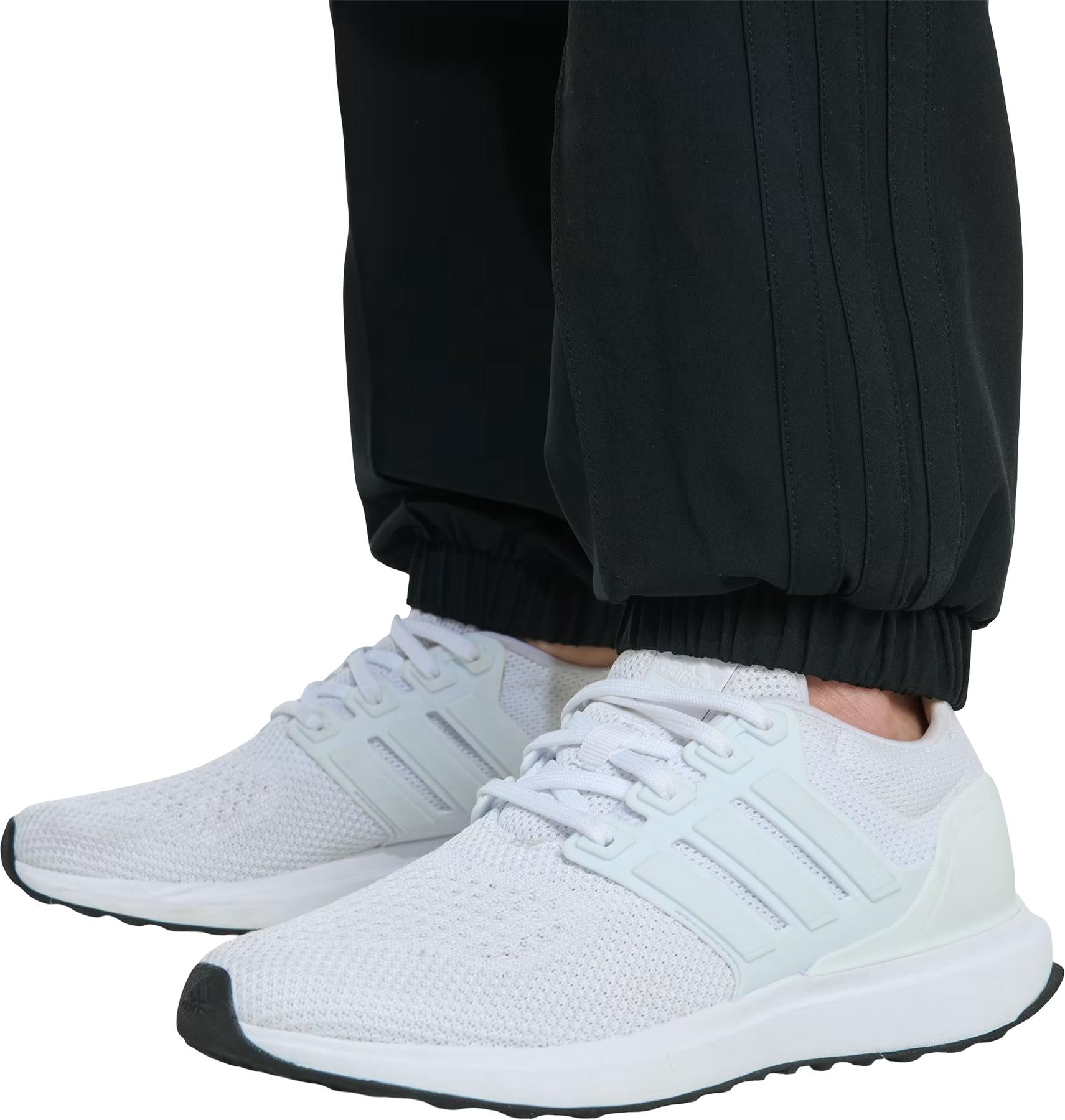 Product gallery image number 5 for product Elastic Waistband Woven 3-Stripe Pant - Girls