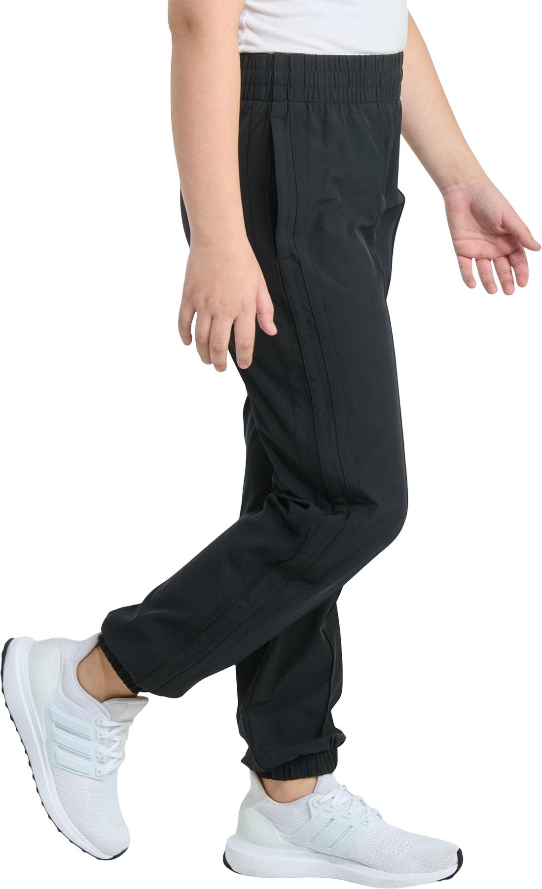 Product gallery image number 4 for product Elastic Waistband Woven 3-Stripe Pant - Girls