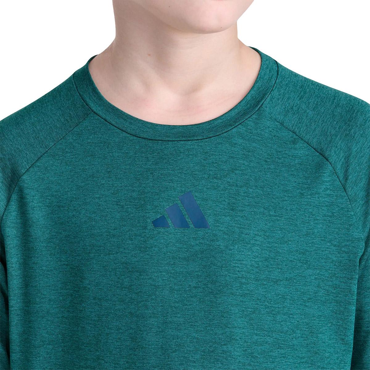 Product gallery image number 3 for product Short Sleeve Raglan Mélange T-Shirt - Kids