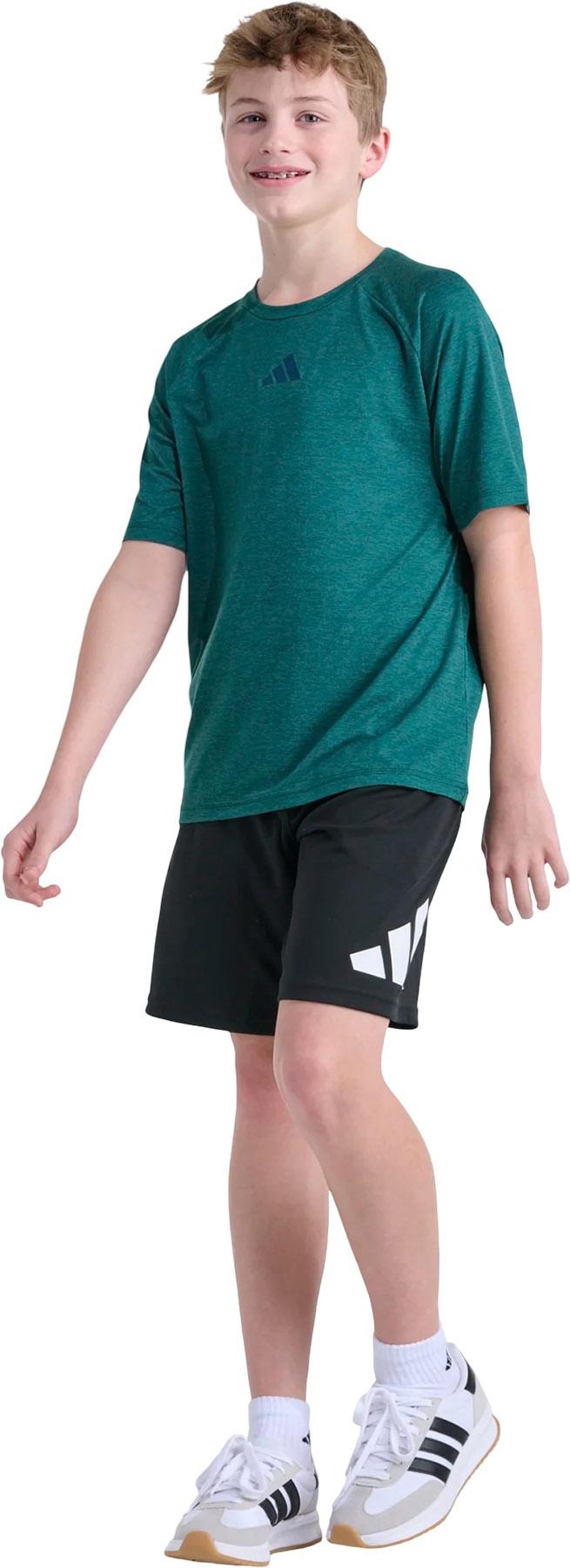 Product gallery image number 5 for product Short Sleeve Raglan Mélange T-Shirt - Kids
