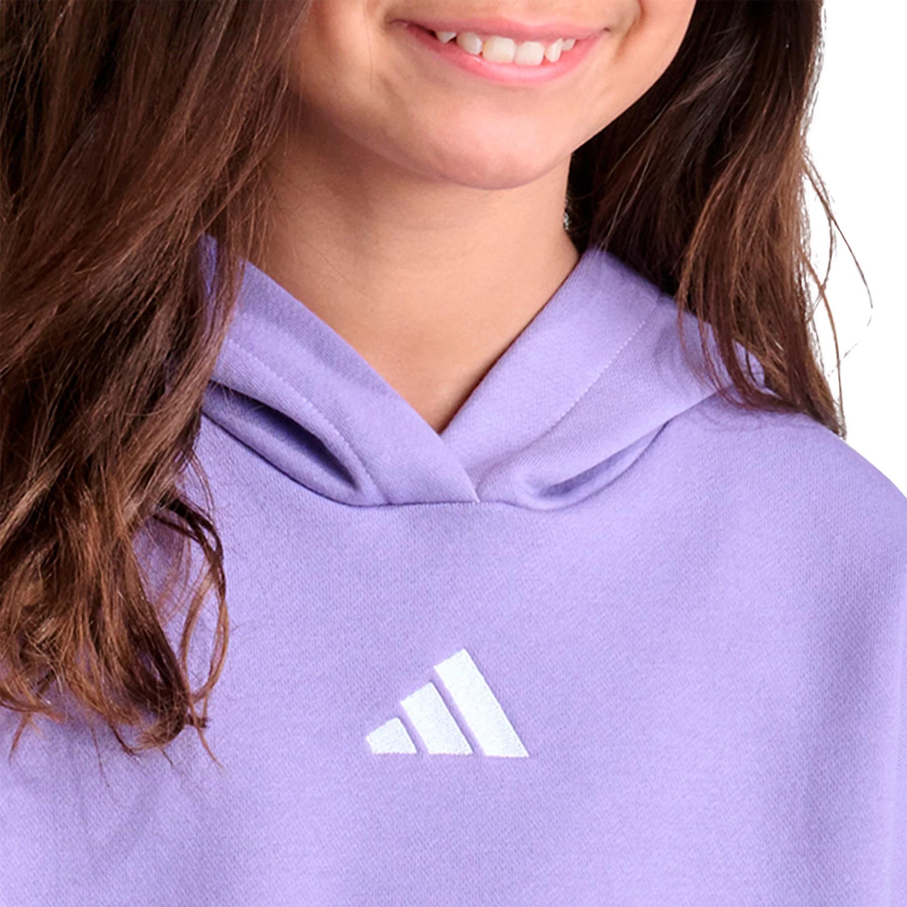 Product gallery image number 3 for product Minimal Logo Fleece Hoodie - Girls